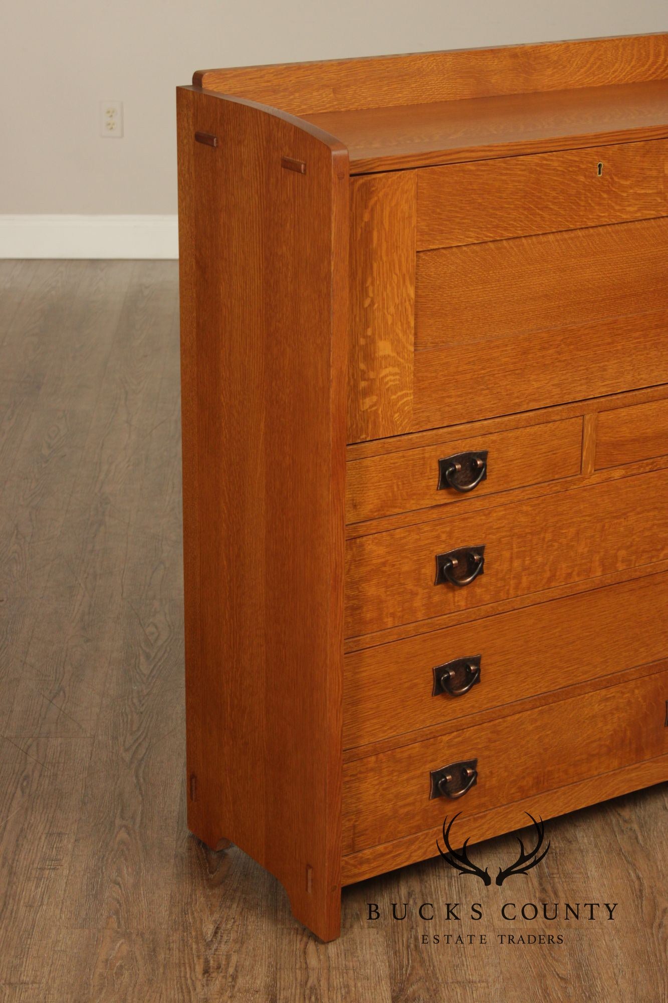 Stickley Mission Collection Oak Fall Front Desk