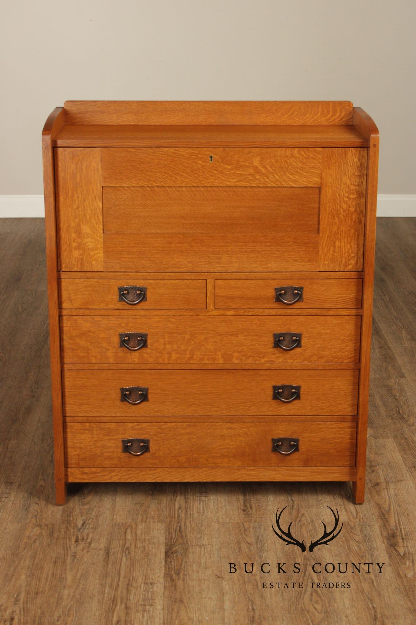 Stickley Mission Collection Oak Fall Front Desk