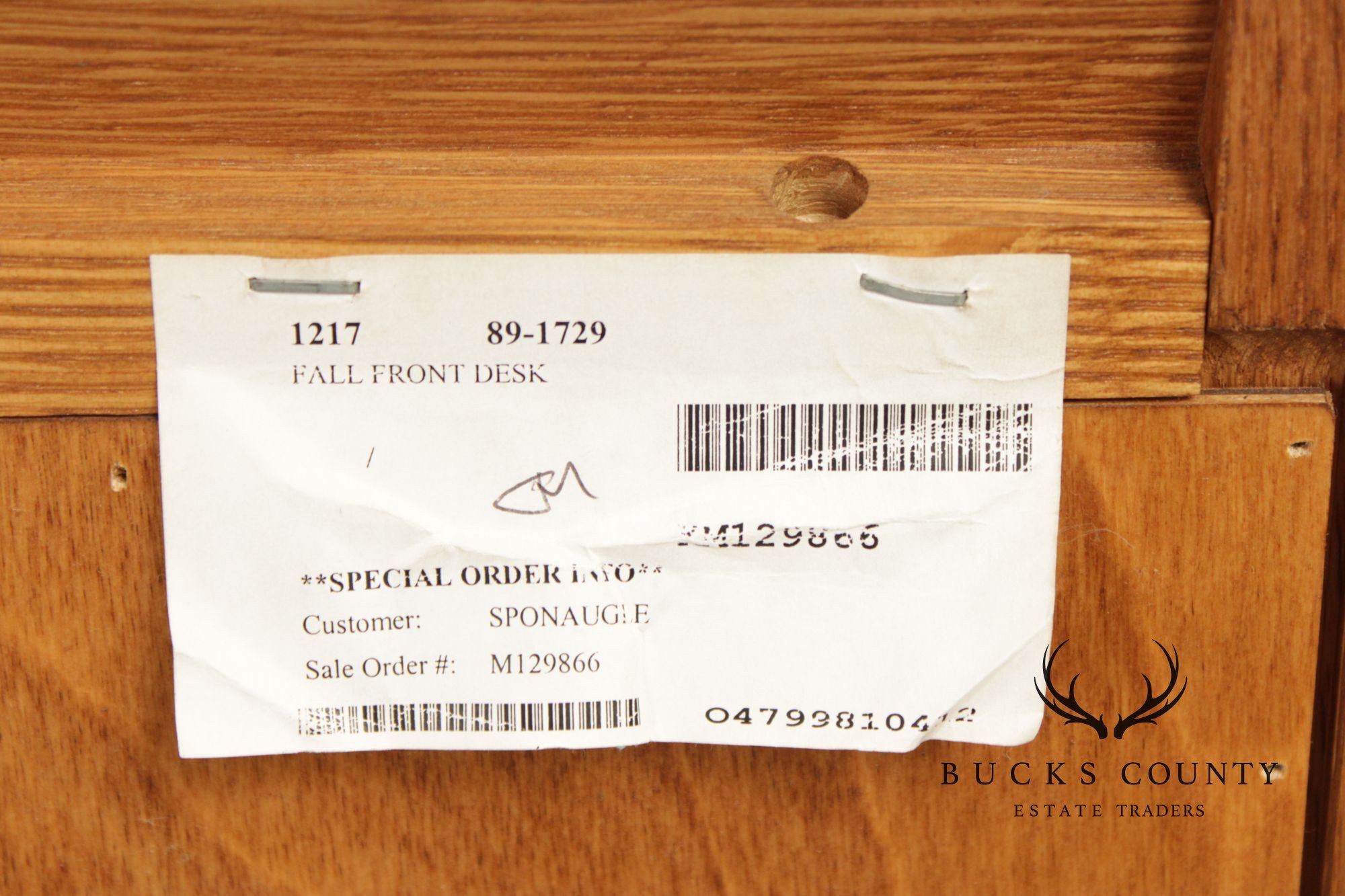 Stickley Mission Collection Oak Fall Front Desk