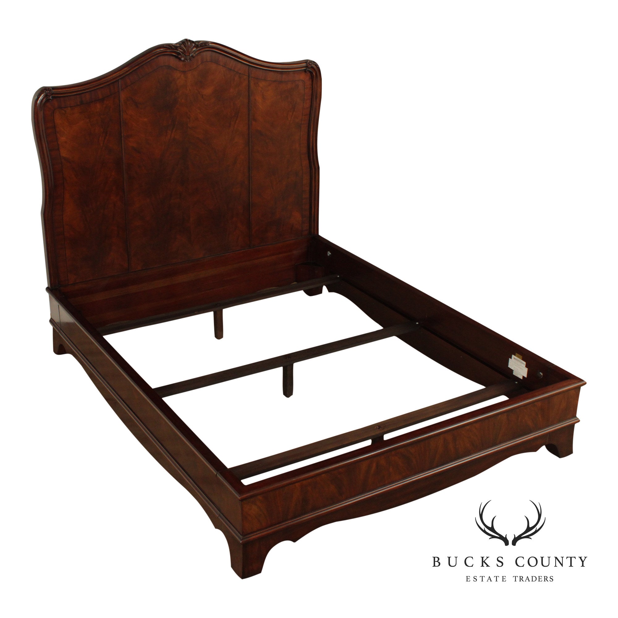 Henredon Rococo Style Mahogany Queen Bedframe