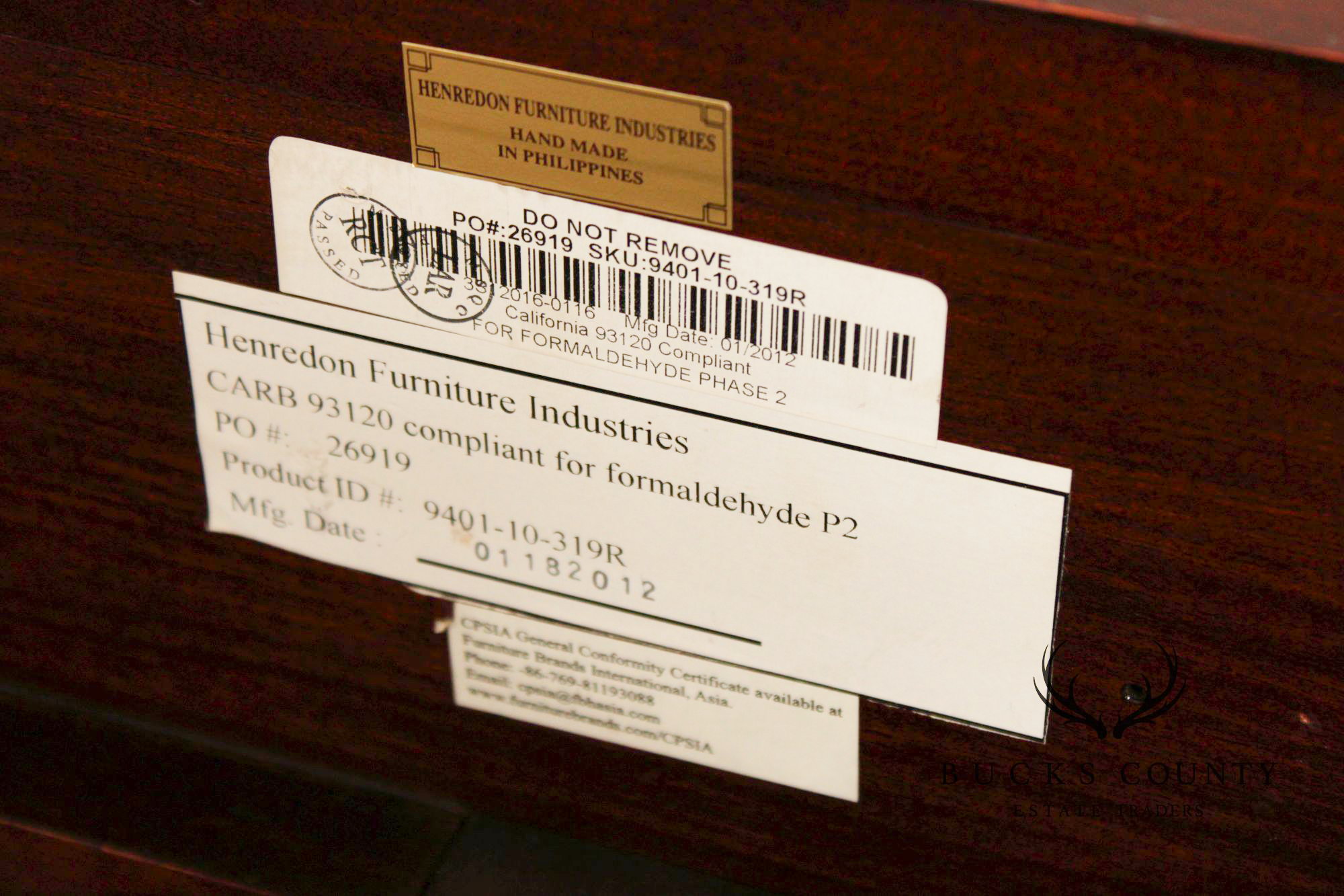 Henredon Rococo Style Mahogany Queen Bedframe