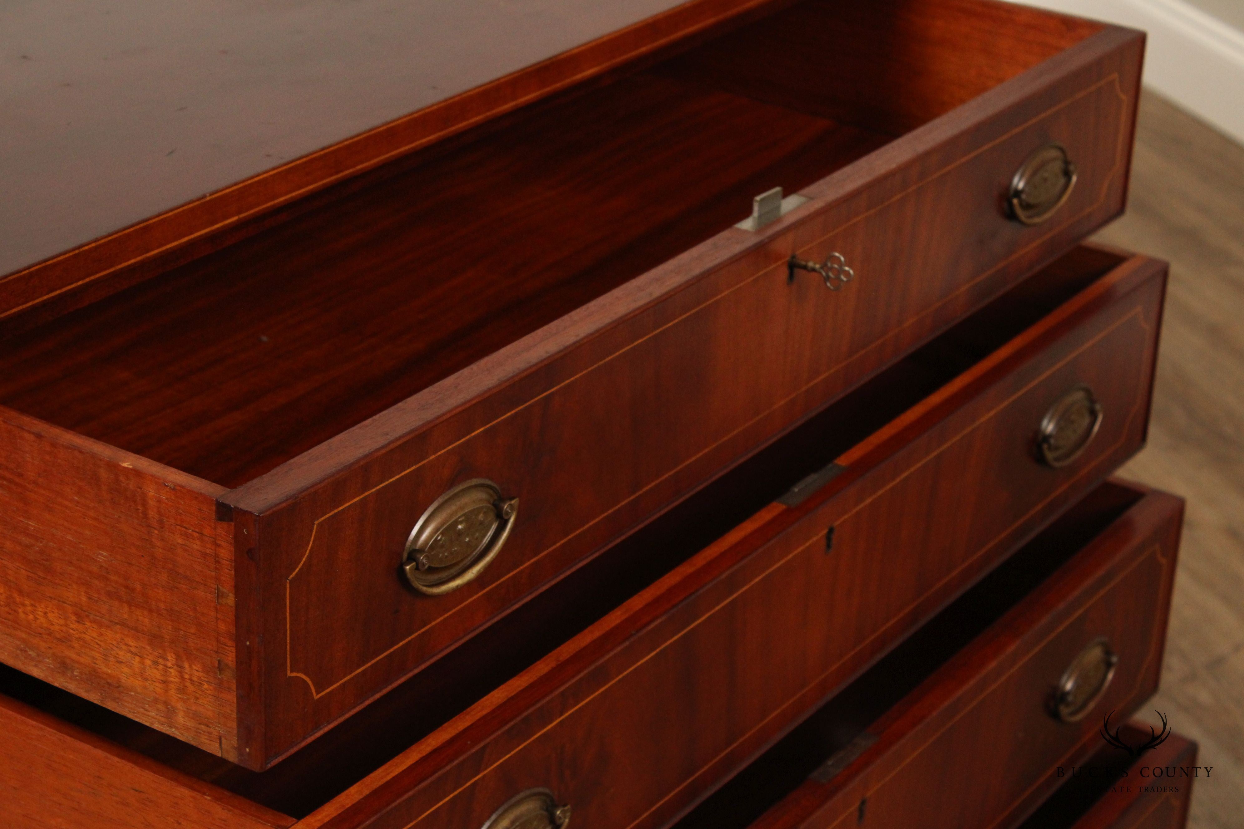 Antique Federal Inlaid Mahogany Chest of Drawers