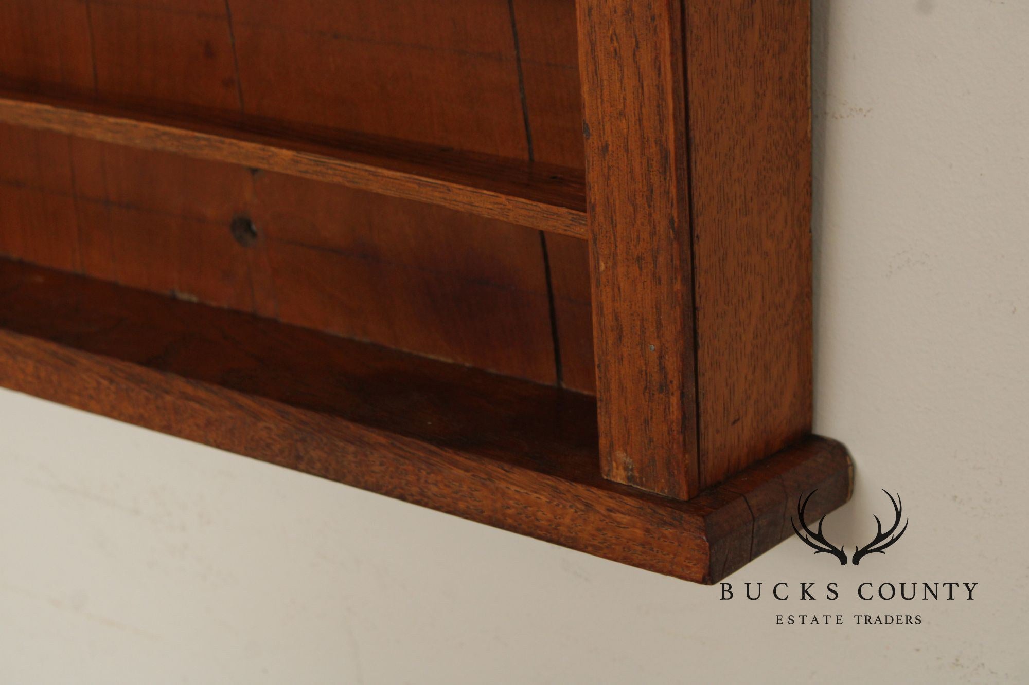 Oliver L. Briggs & Son Antique American Oak Billiards Shelf Cabinet