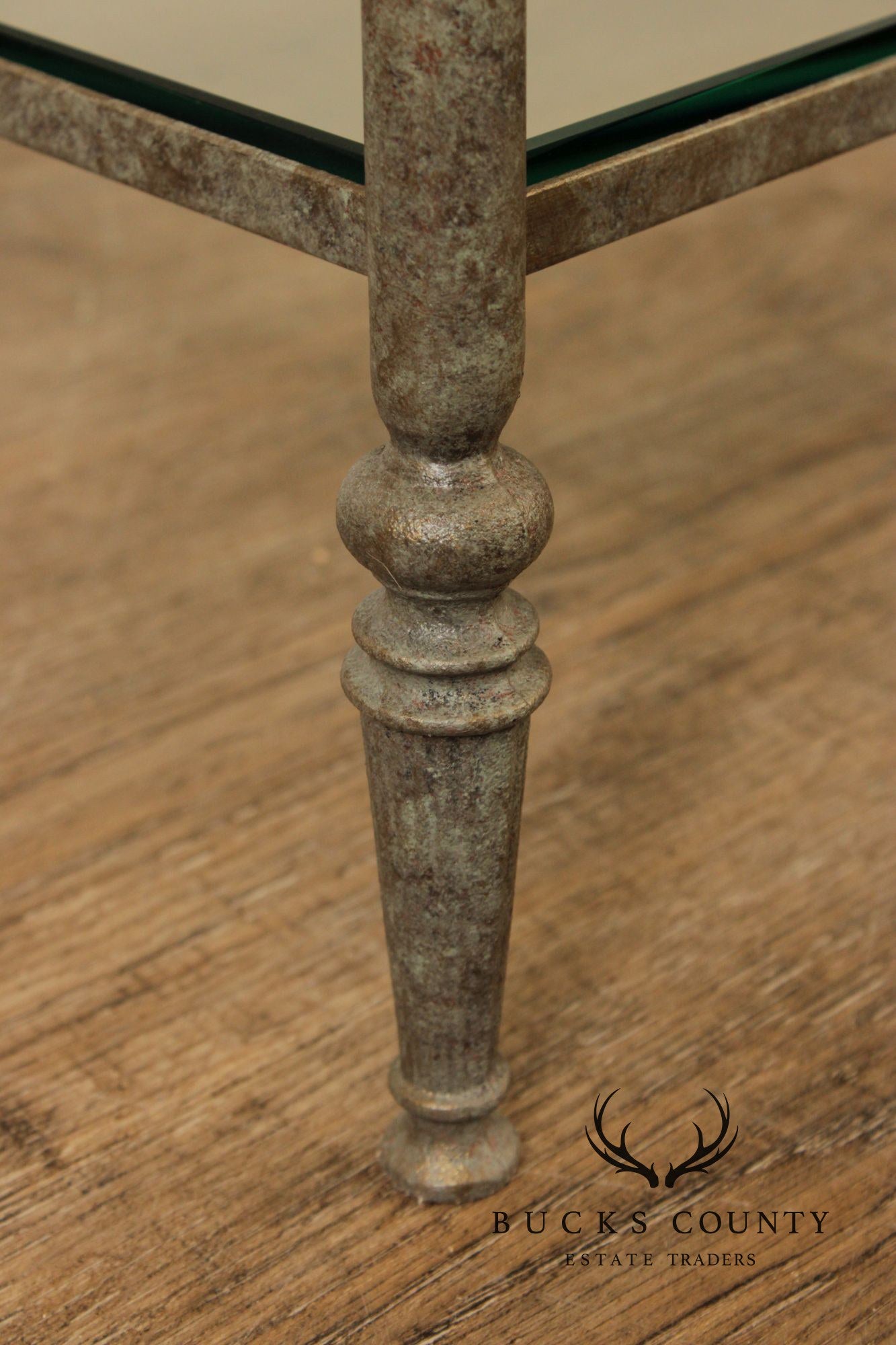 Vintage Iron Two-Tier Glass Stand