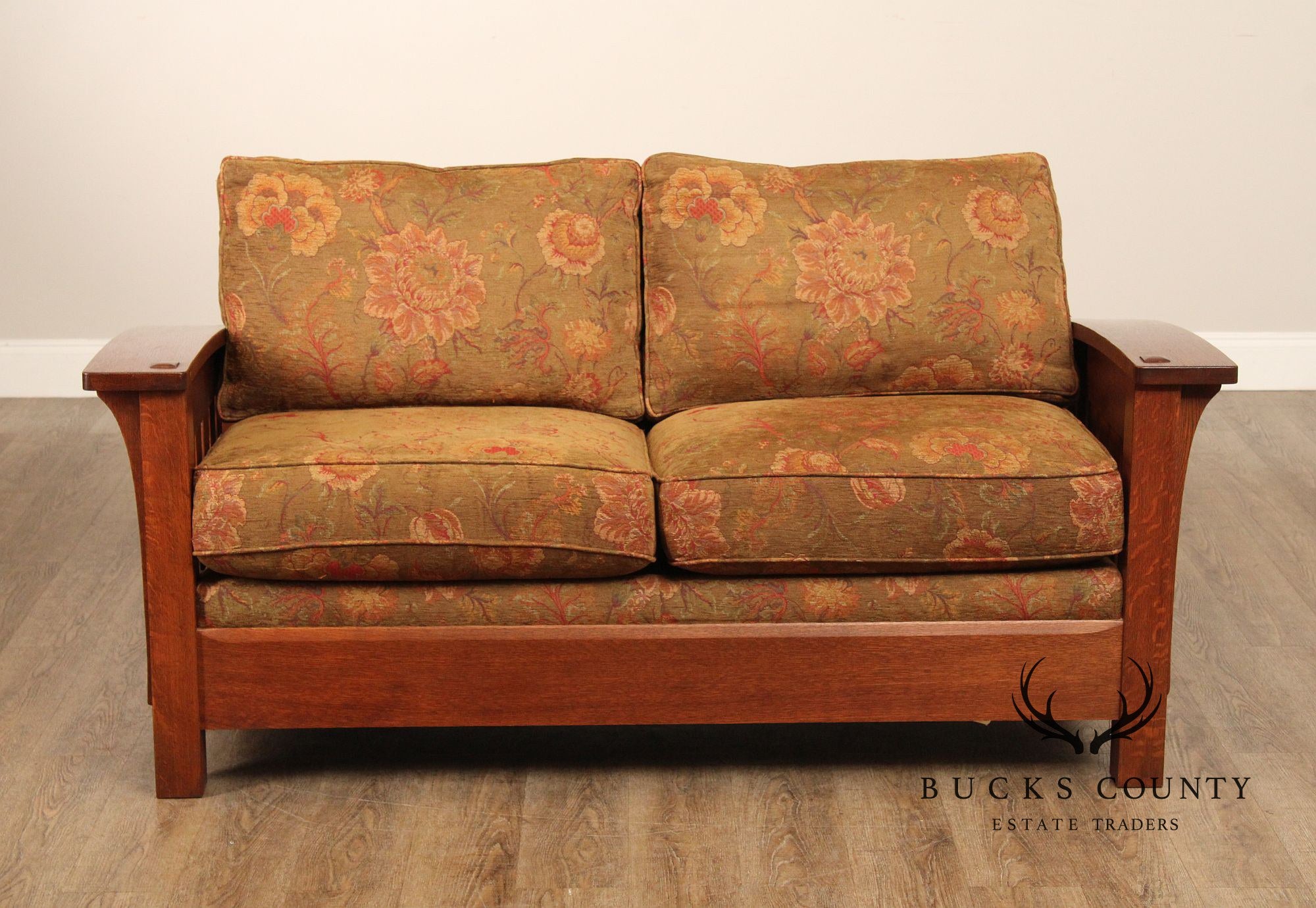 Stickley Mission Collection Oak Orchard Street Sofa Settee