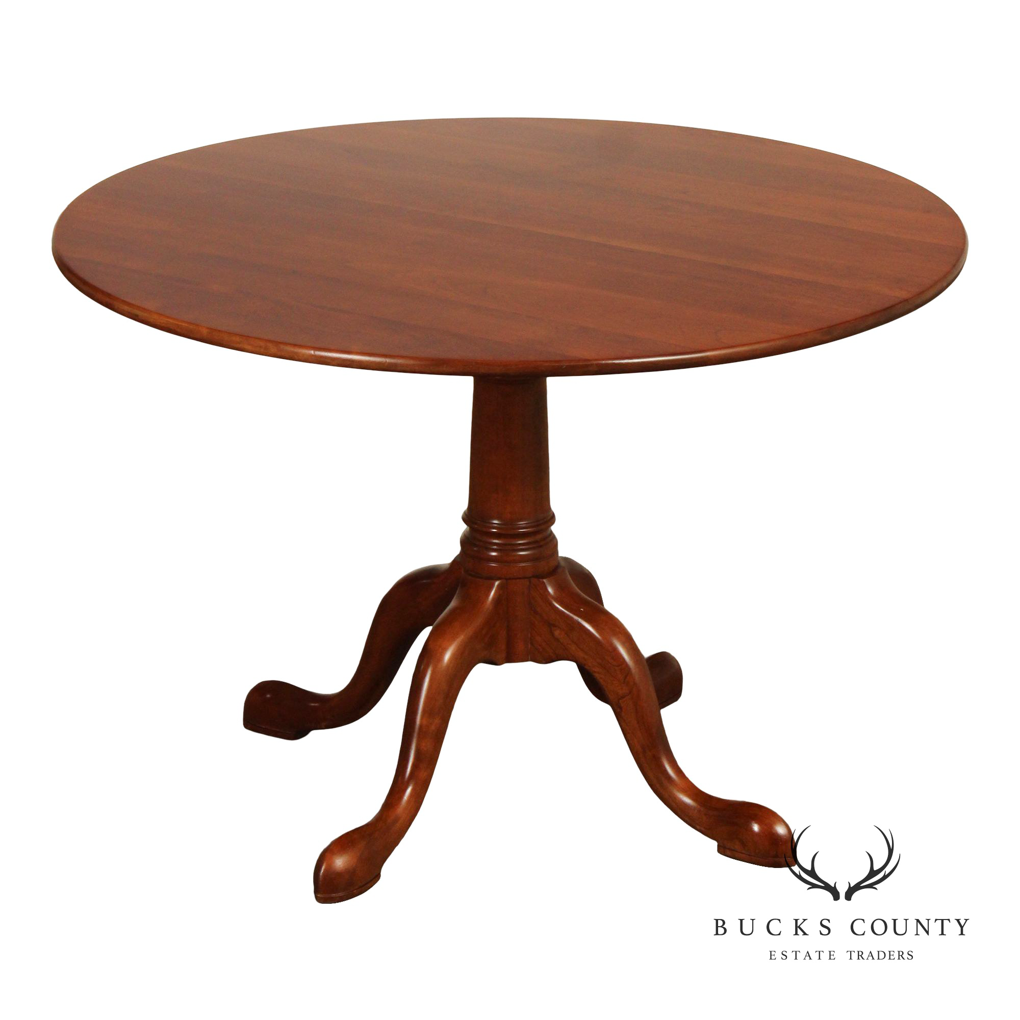 Stickley Traditional Cherry Round Top Breakfast Table
