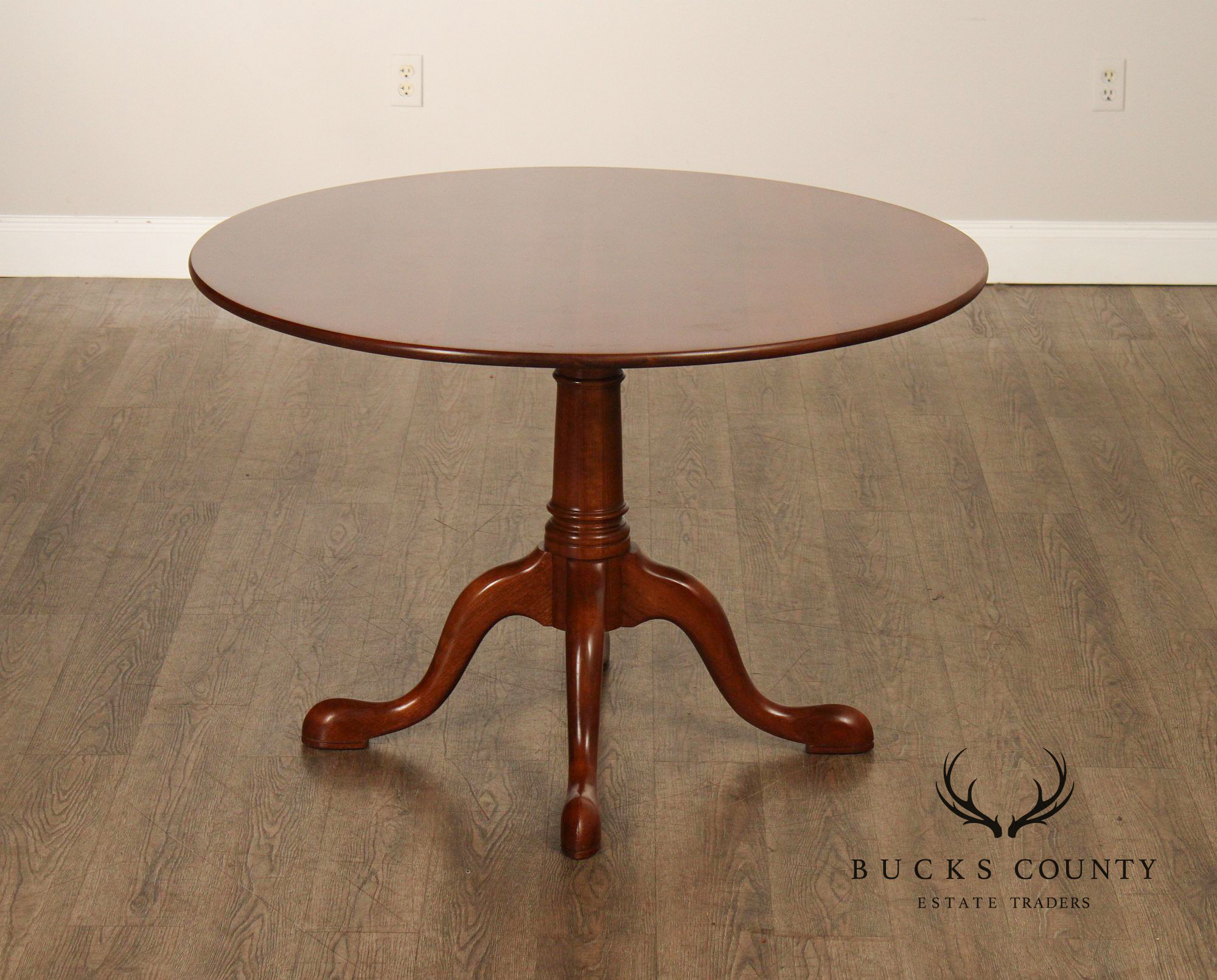 Stickley Traditional Cherry Round Top Breakfast Table