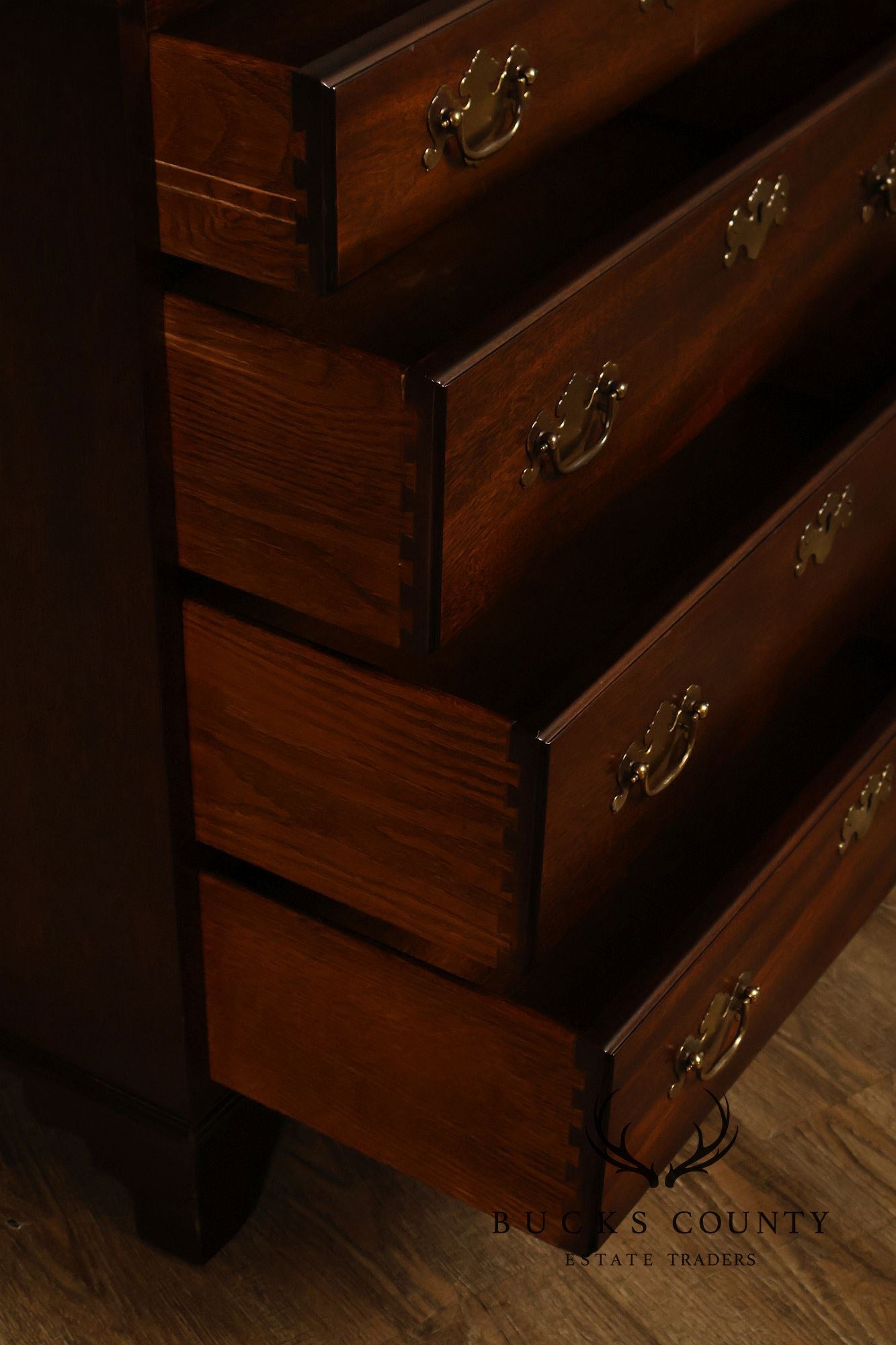 Chippendale Style Mahogany Bedside Chest