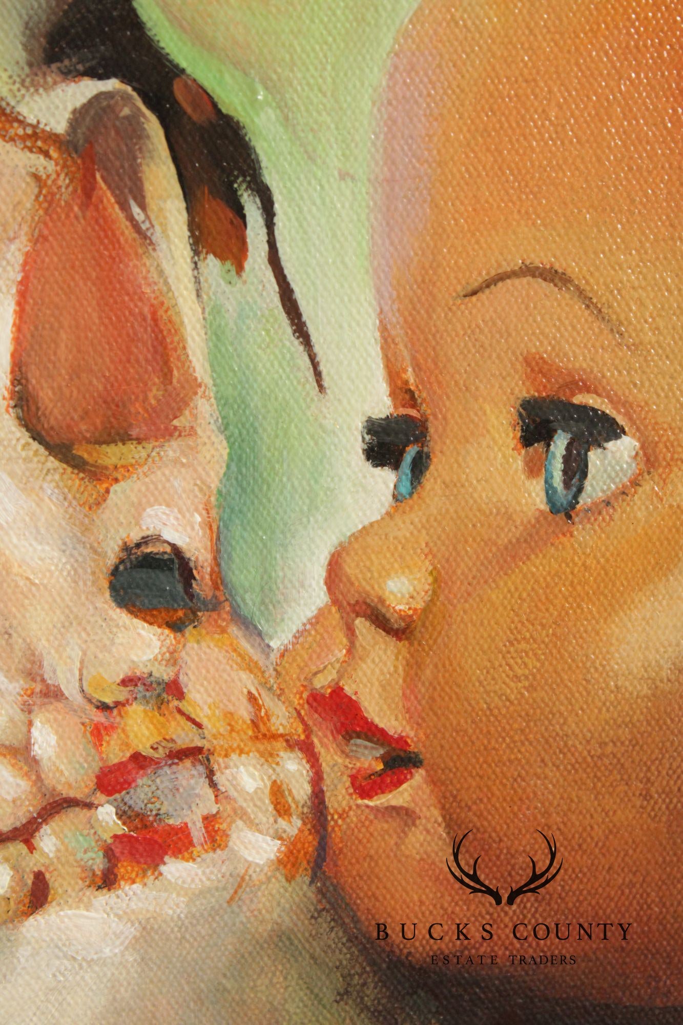 Shawn Barber Oil Painting, 'Multiple Skull Heads'