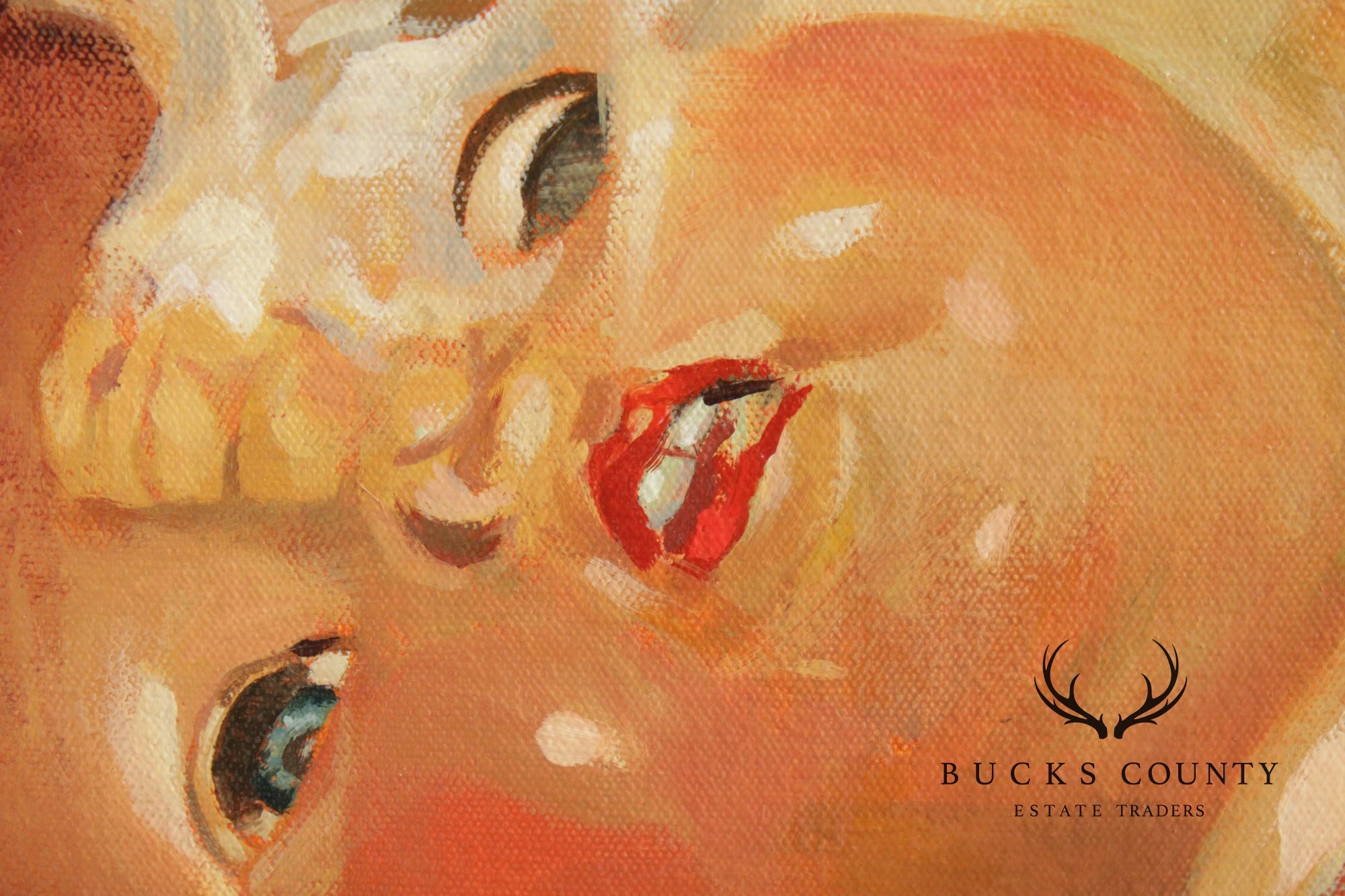 Shawn Barber Oil Painting, 'Multiple Skull Heads'