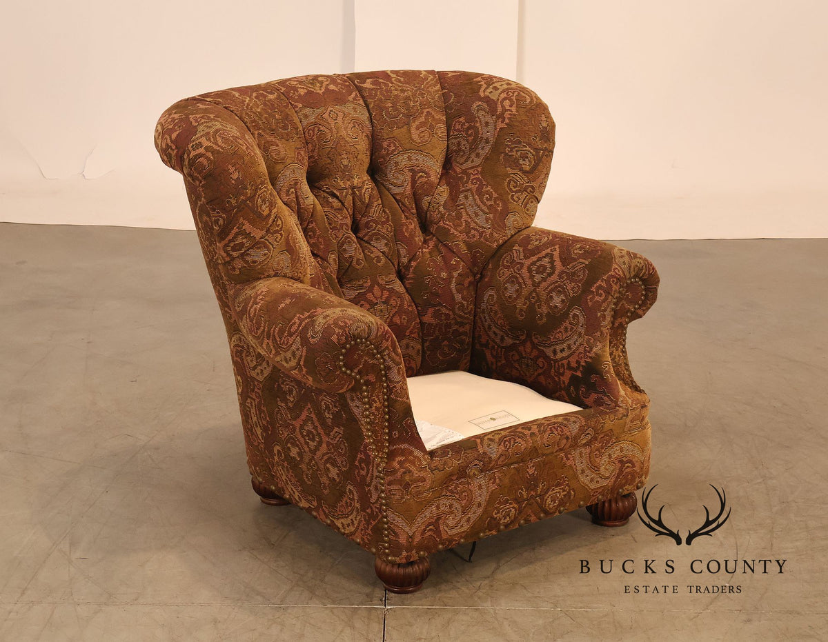 Lillian August Collection Oversized Paisley Upholstered Armchair