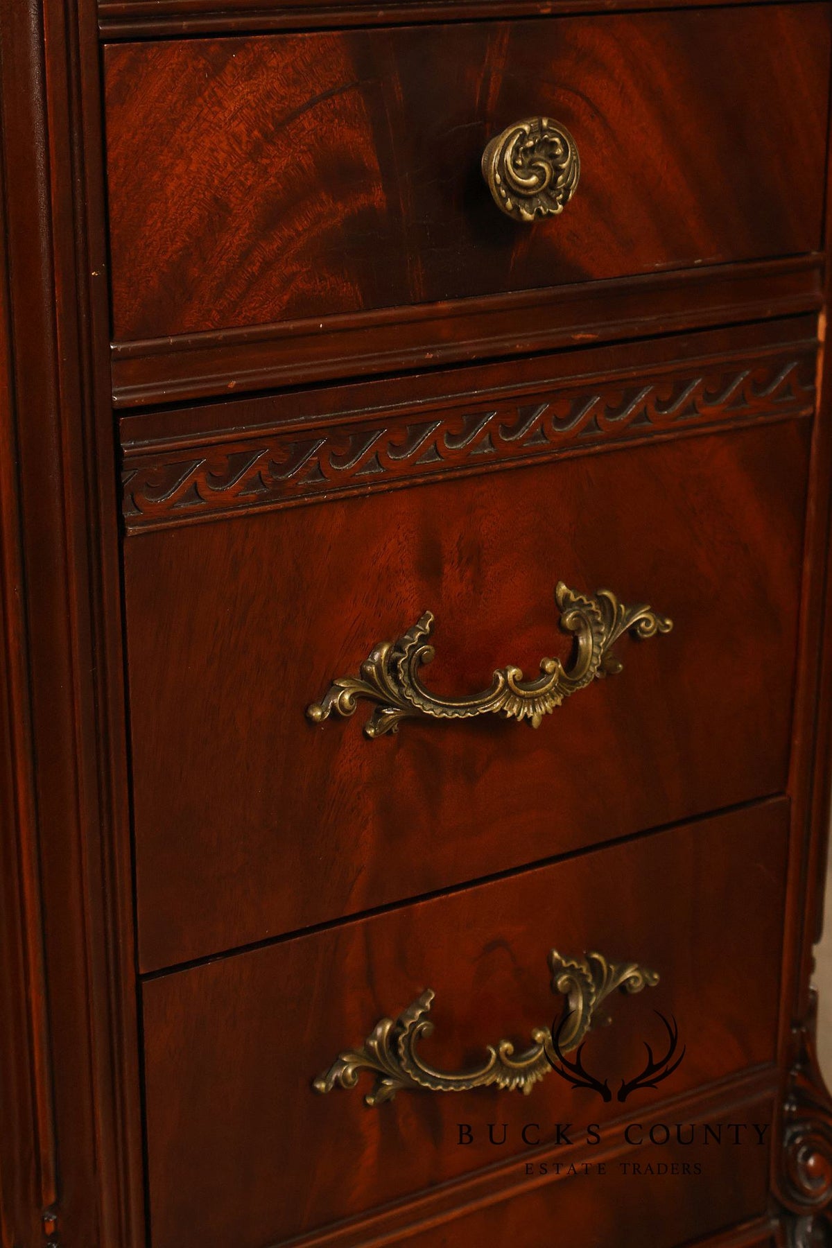 1940’s Flame Mahogany Writing Desk