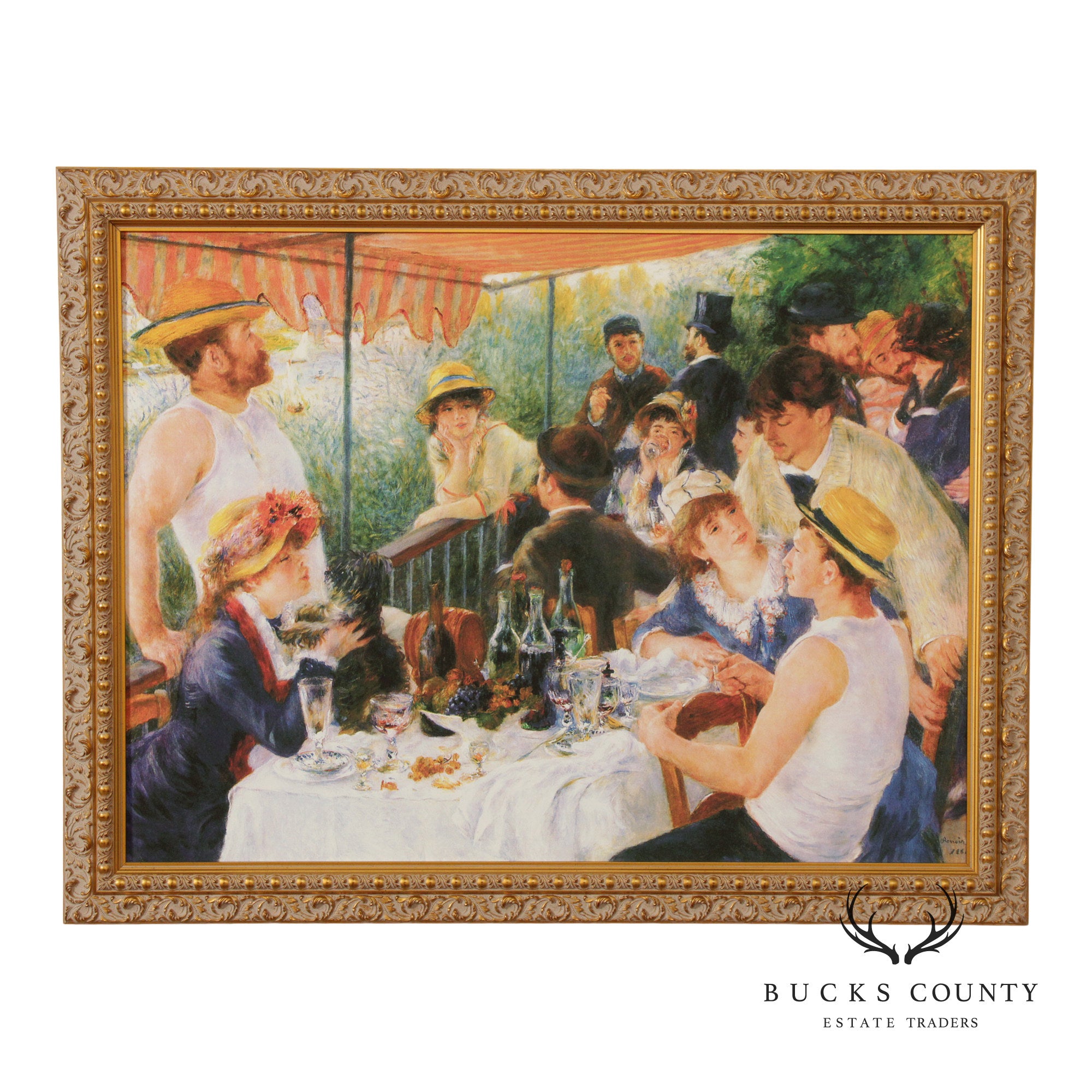 Pierre-Auguste Renoir Impressionist Print, 'Luncheon of the Boating Party'