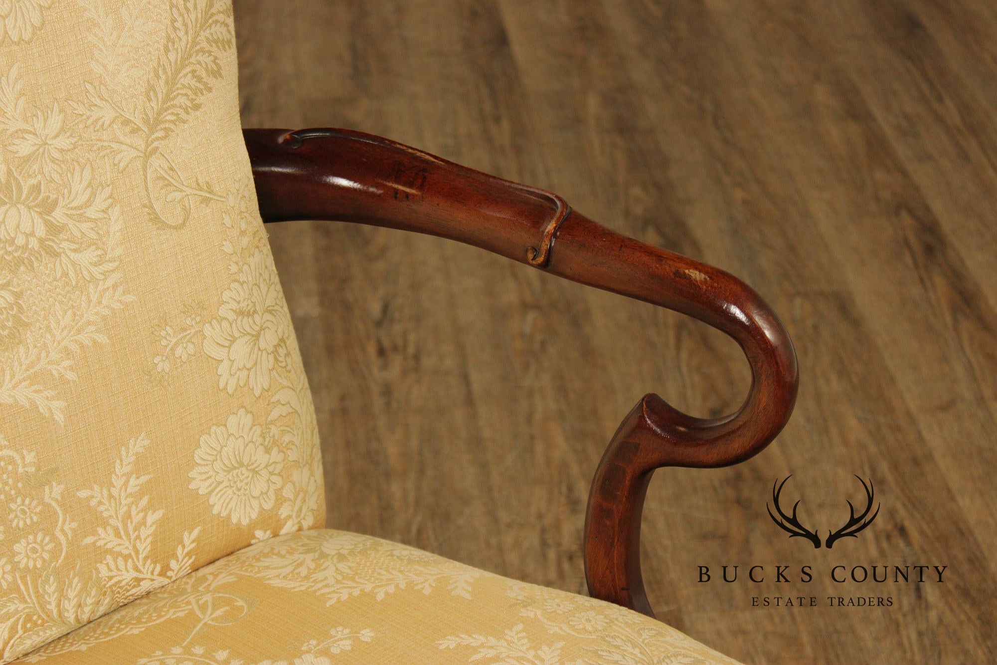 Century Furniture Chippendale Style Pair of Carved Mahogany Armchairs