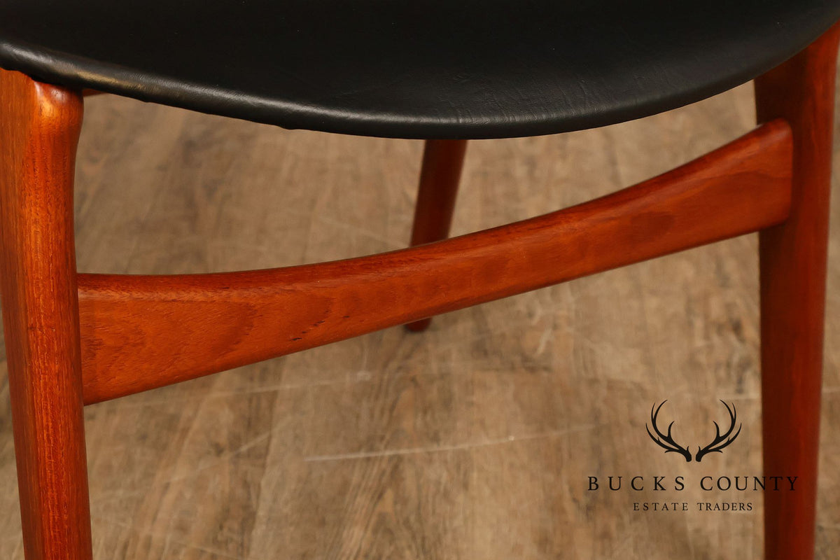 Danish Mid Century Modern Erik Buch Teak Desk Chair