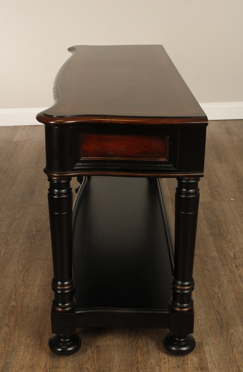 Hooker Ebonized Two-Drawer Console Table