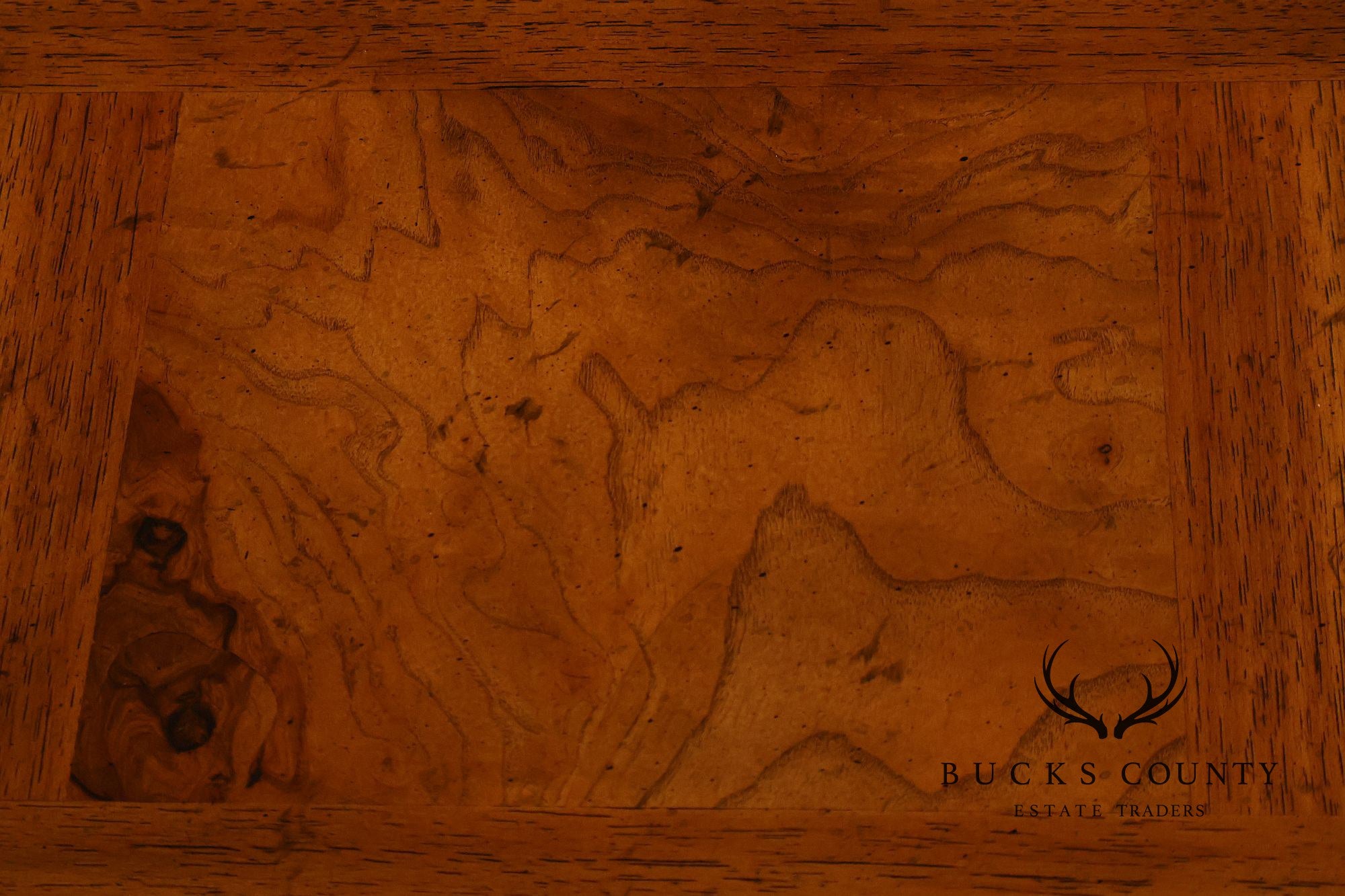 Drexel Heritage Sketchbook Collection Burl Wood Parsons Extendable Dining Table