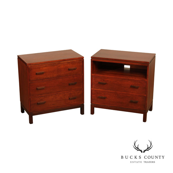 Stickley Metropolitan Collection Pair of Cherry Night Tables