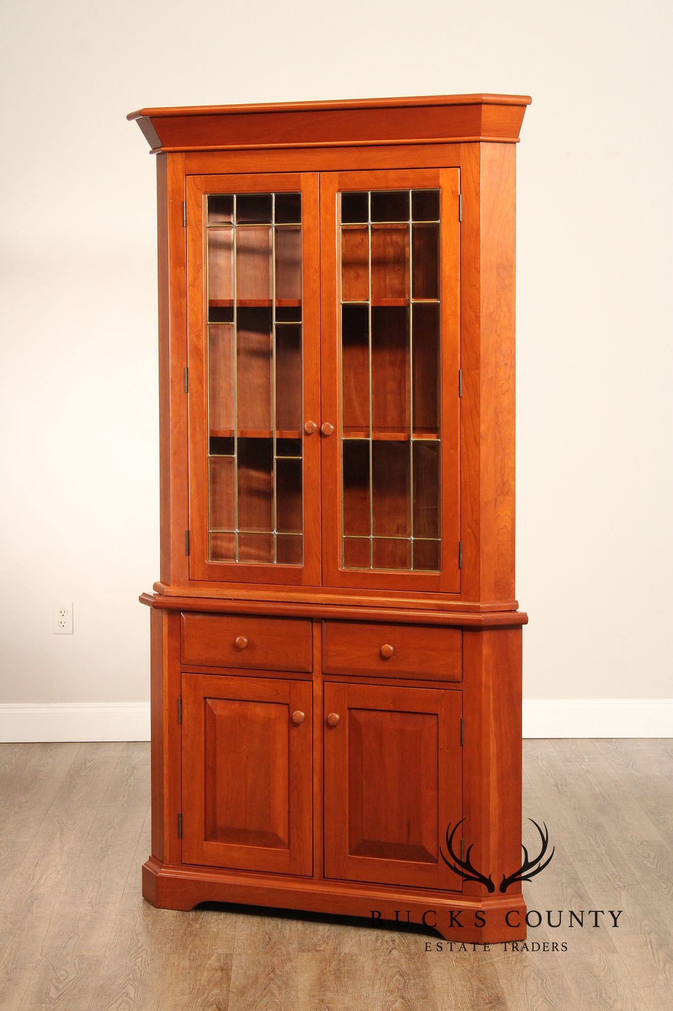 Hunt Country Furniture Cherry Corner Cabinet