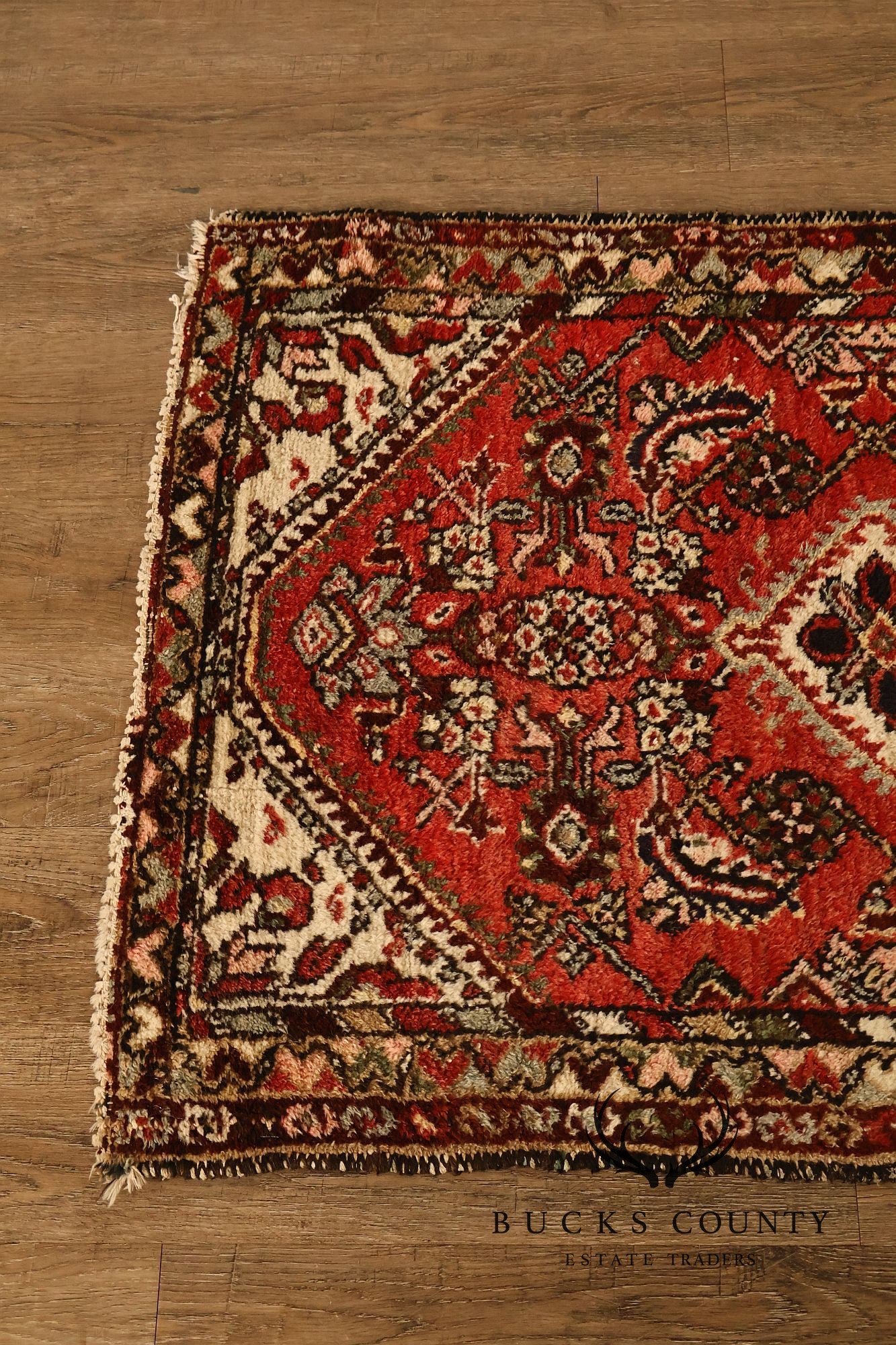 Hamedan Vintage Hand Woven Wool Area Rug