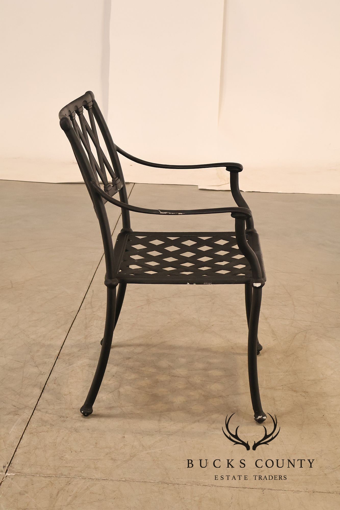 Hanamint Set Of 6 Cast Aluminum Patio Dining Chairs