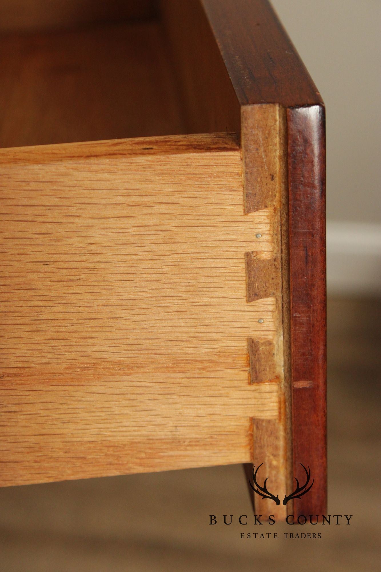 National Mt. Airy Campaign Style Cherry Tall Lingerie Chest