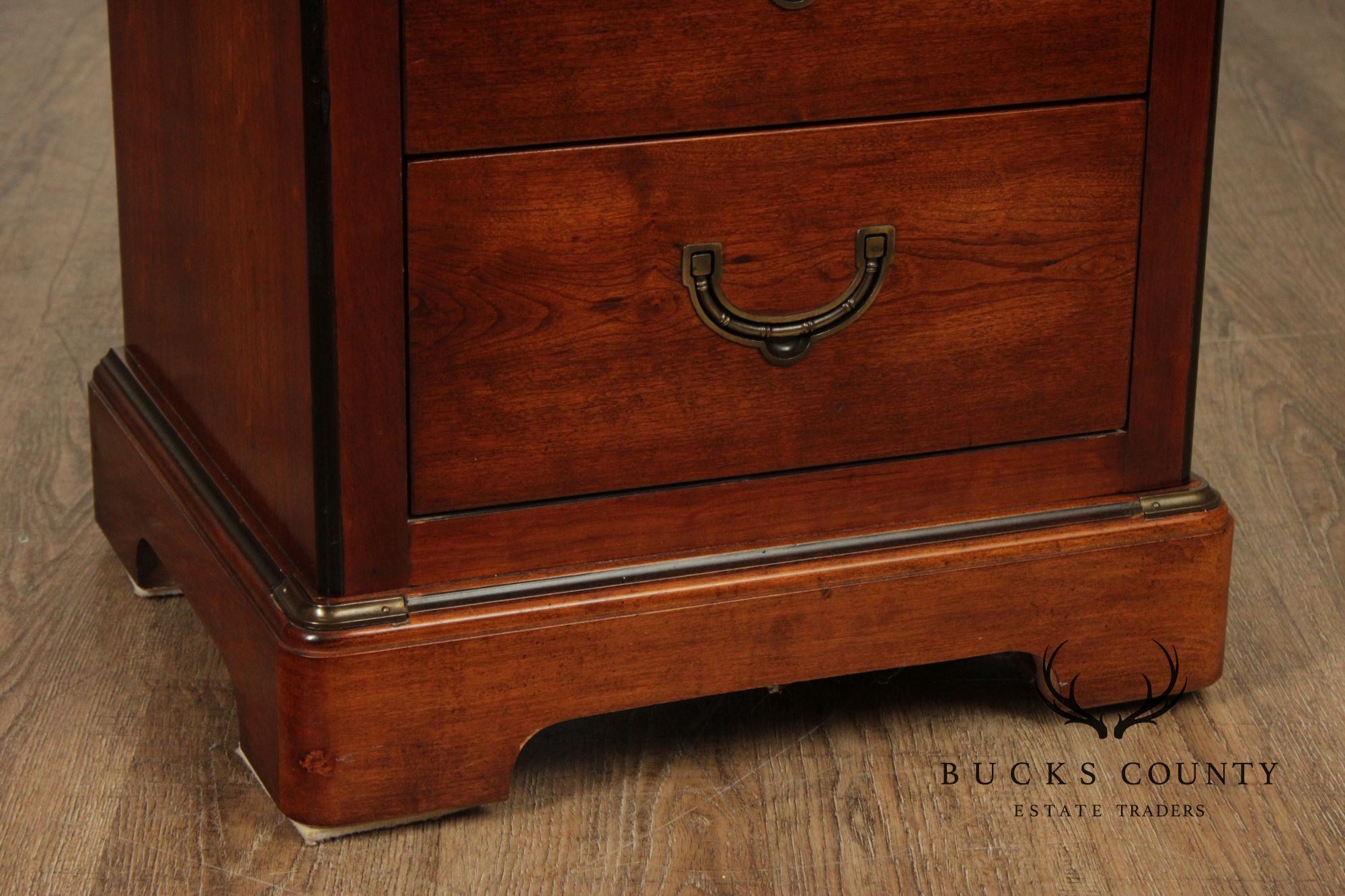 National Mt. Airy Campaign Style Cherry Tall Lingerie Chest