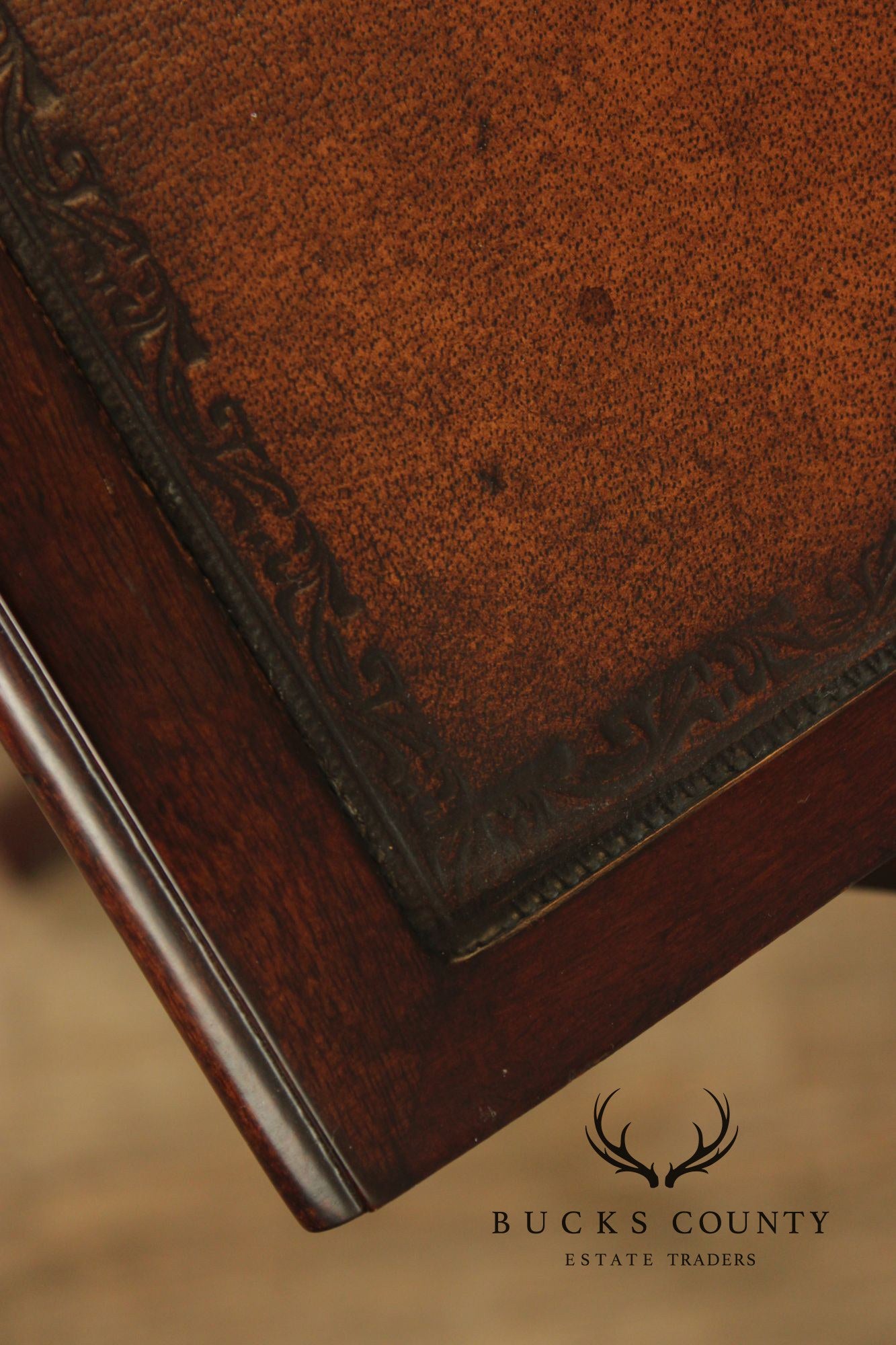 Theodore Alexander Mahogany Flip Top Writing Desk