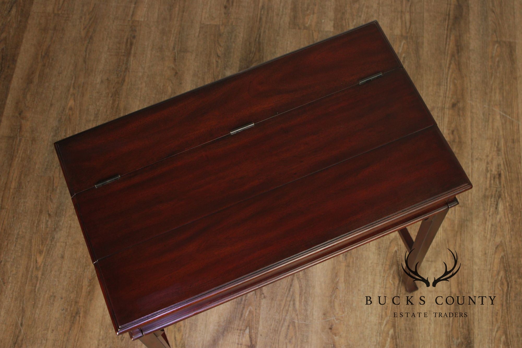 Theodore Alexander Mahogany Flip Top Writing Desk