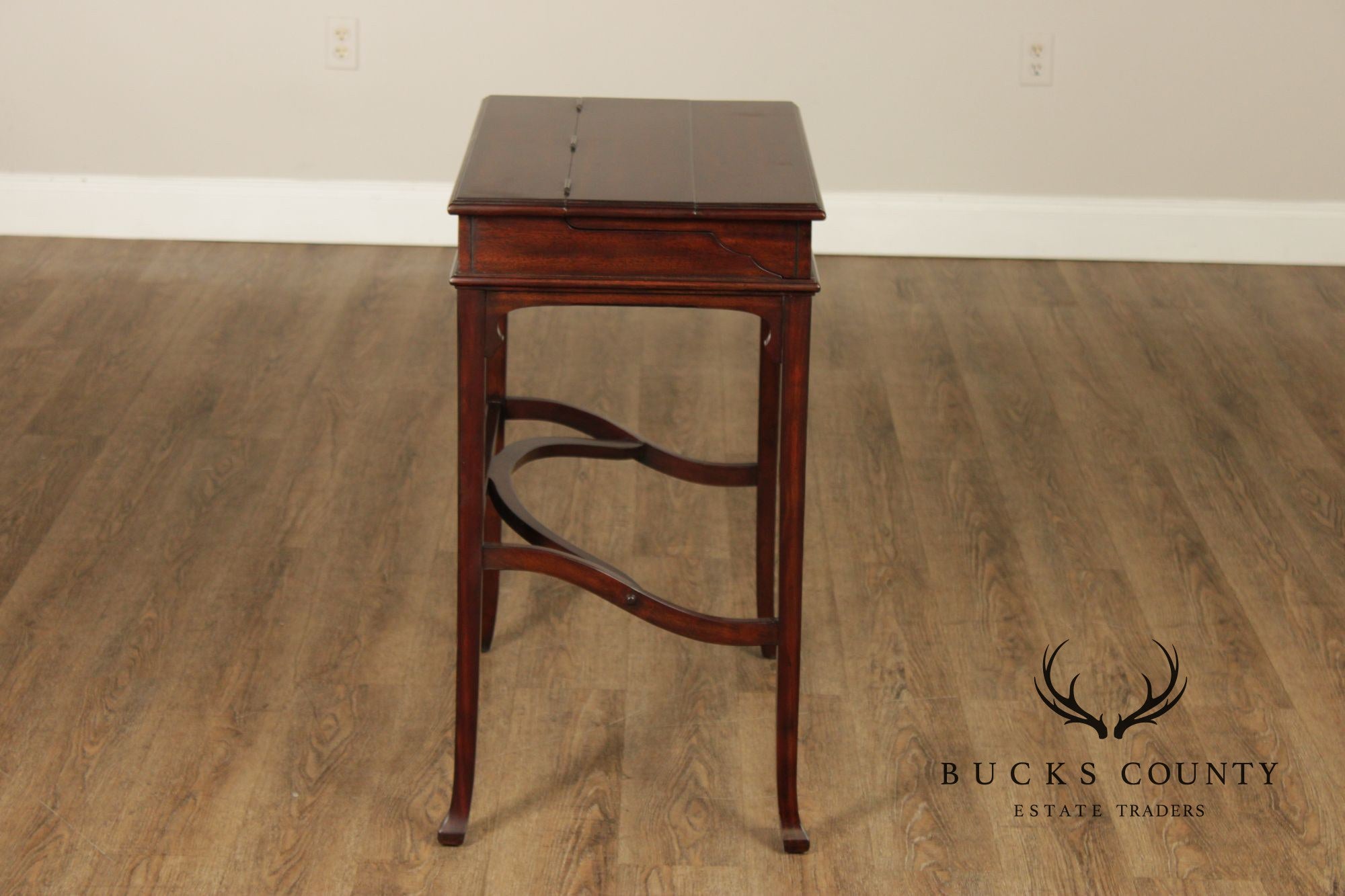 Theodore Alexander Mahogany Flip Top Writing Desk