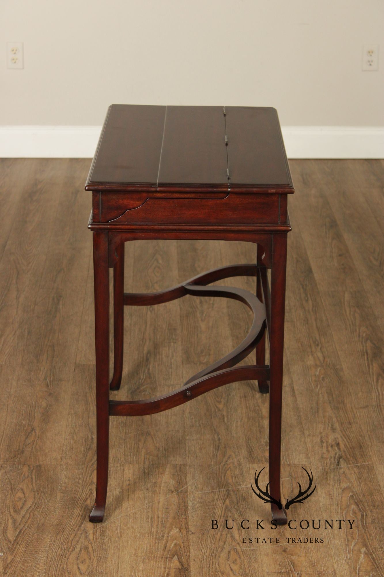 Theodore Alexander Mahogany Flip Top Writing Desk