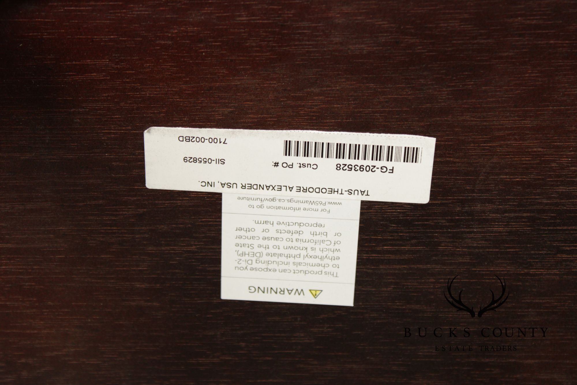 Theodore Alexander Mahogany Flip Top Writing Desk