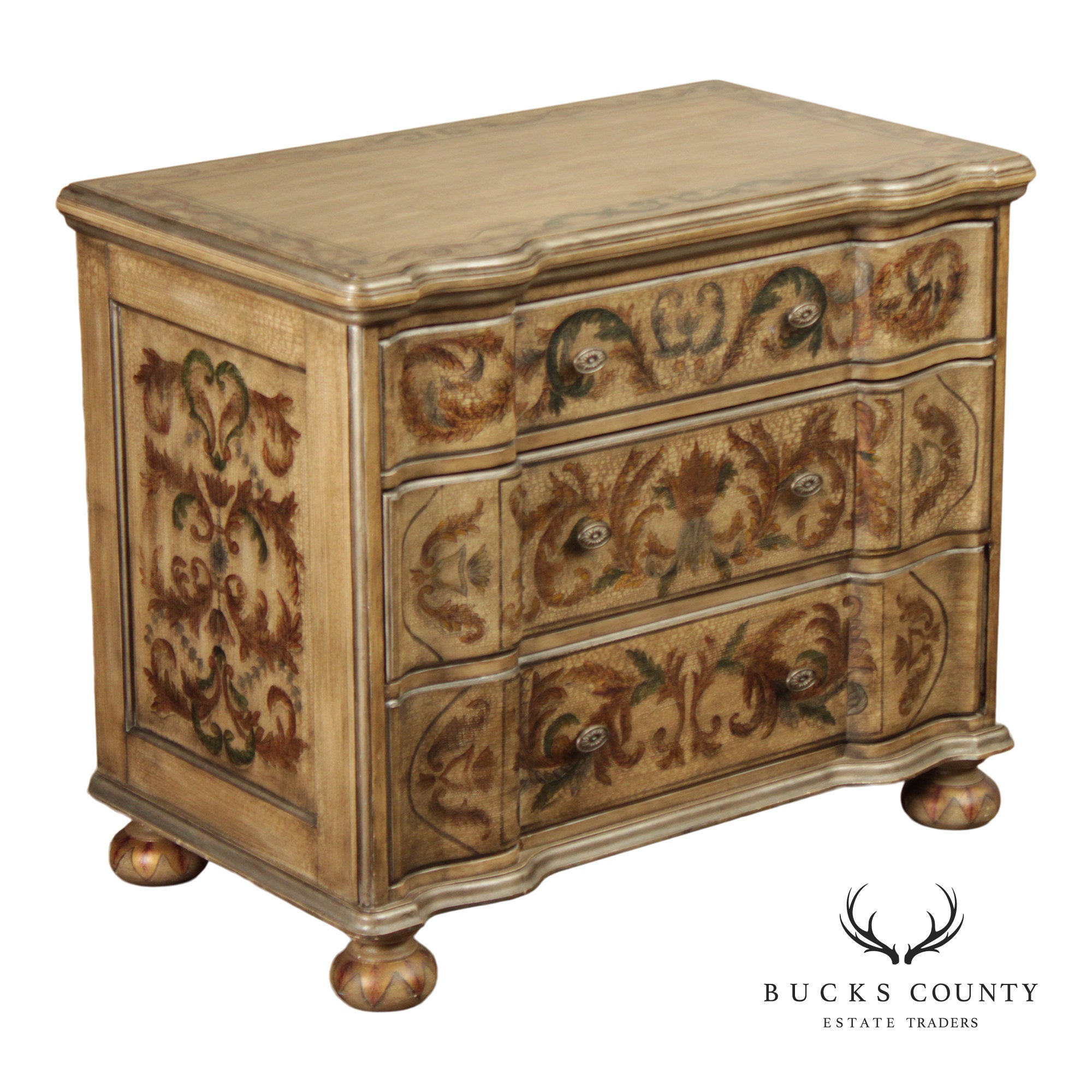Bernhardt Baroque Style Painted Chest Of Drawers