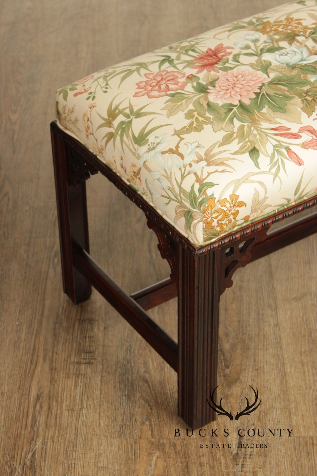 Chippendale Style Mahogany Window bench
