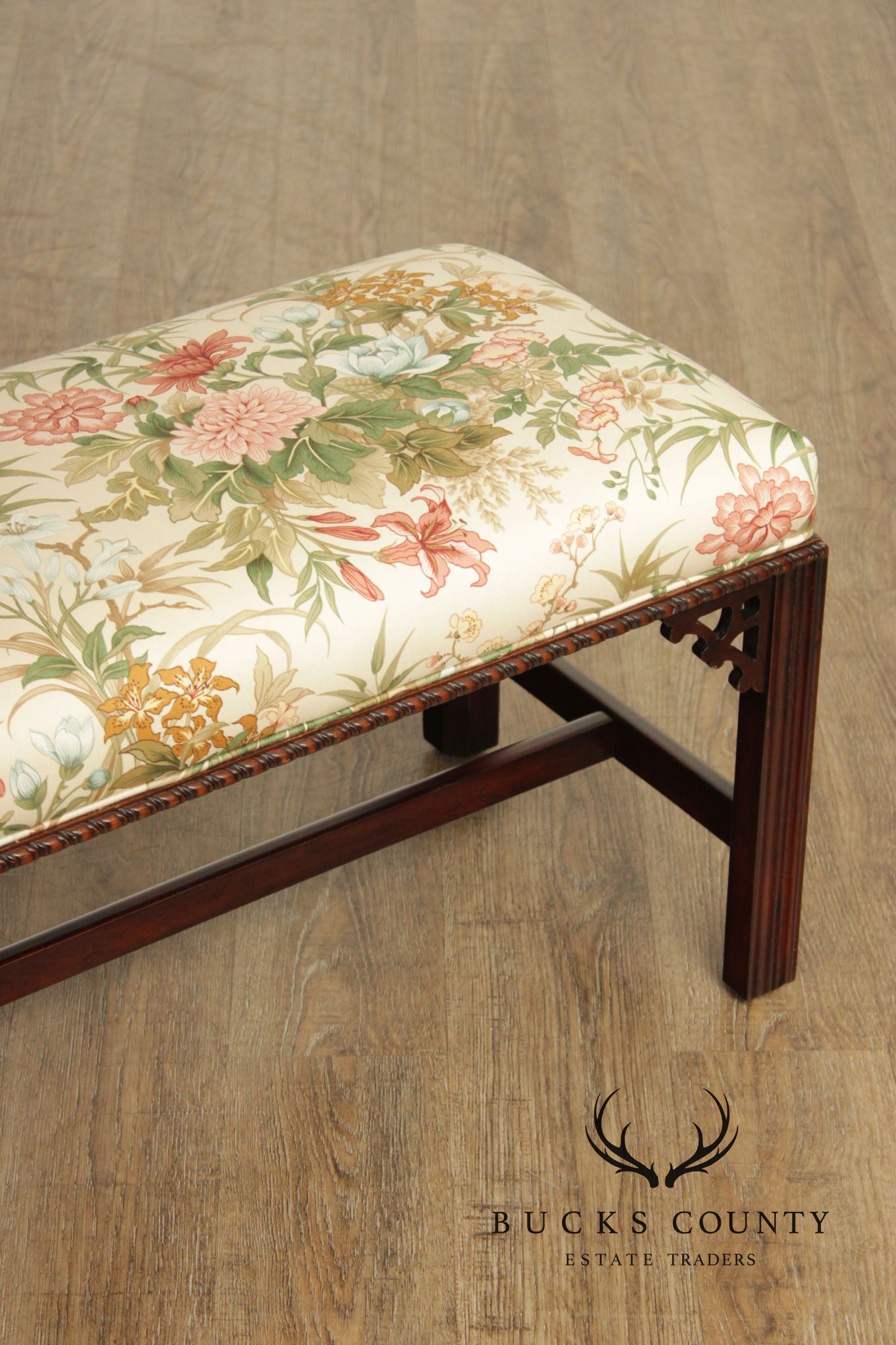 Chippendale Style Mahogany Window bench