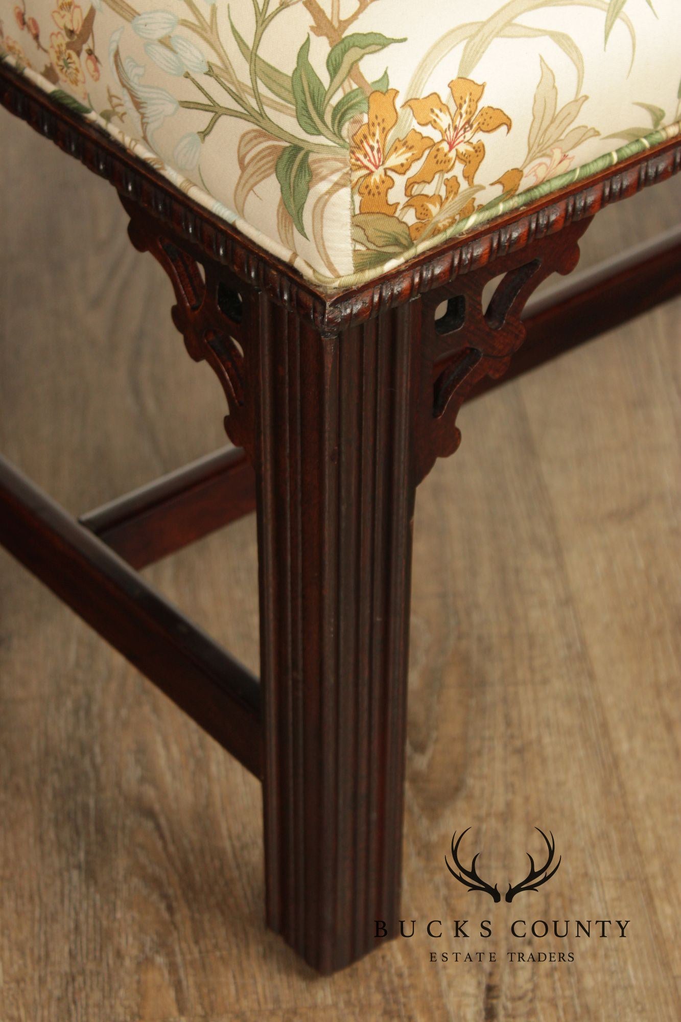 Chippendale Style Mahogany Window bench