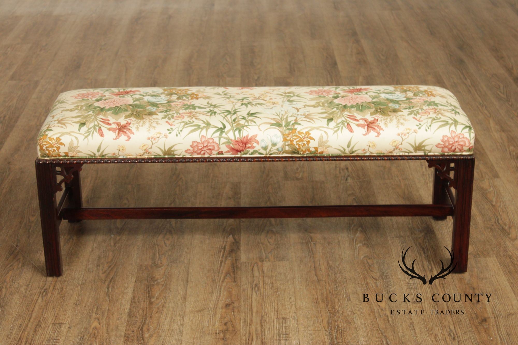 Chippendale Style Mahogany Window bench
