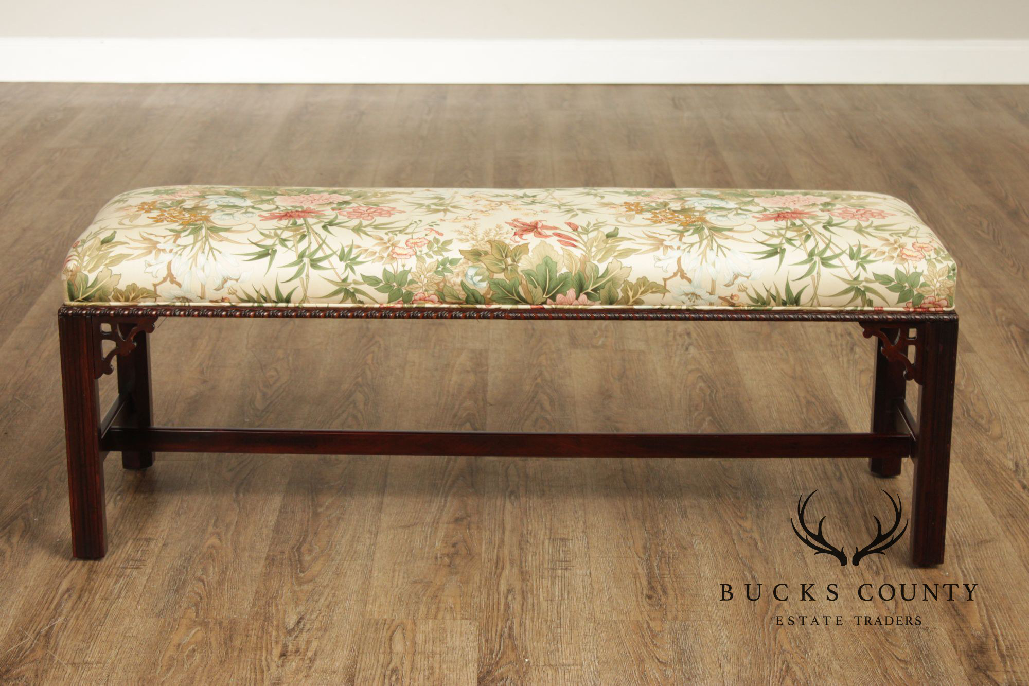Chippendale Style Mahogany Window bench