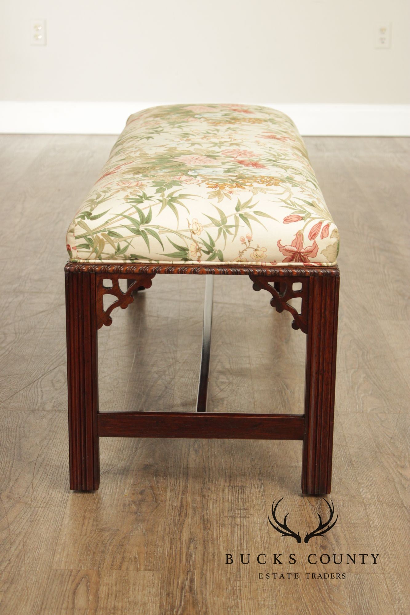 Chippendale Style Mahogany Window bench
