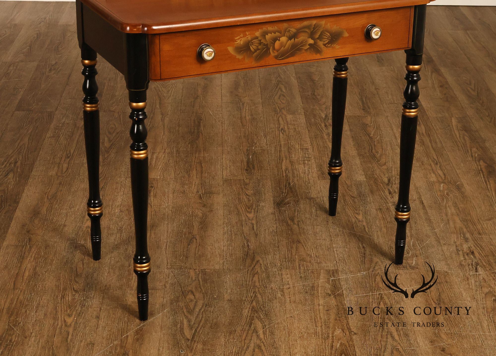 Hitchcock Vintage Ebonized Maple Writing Desk