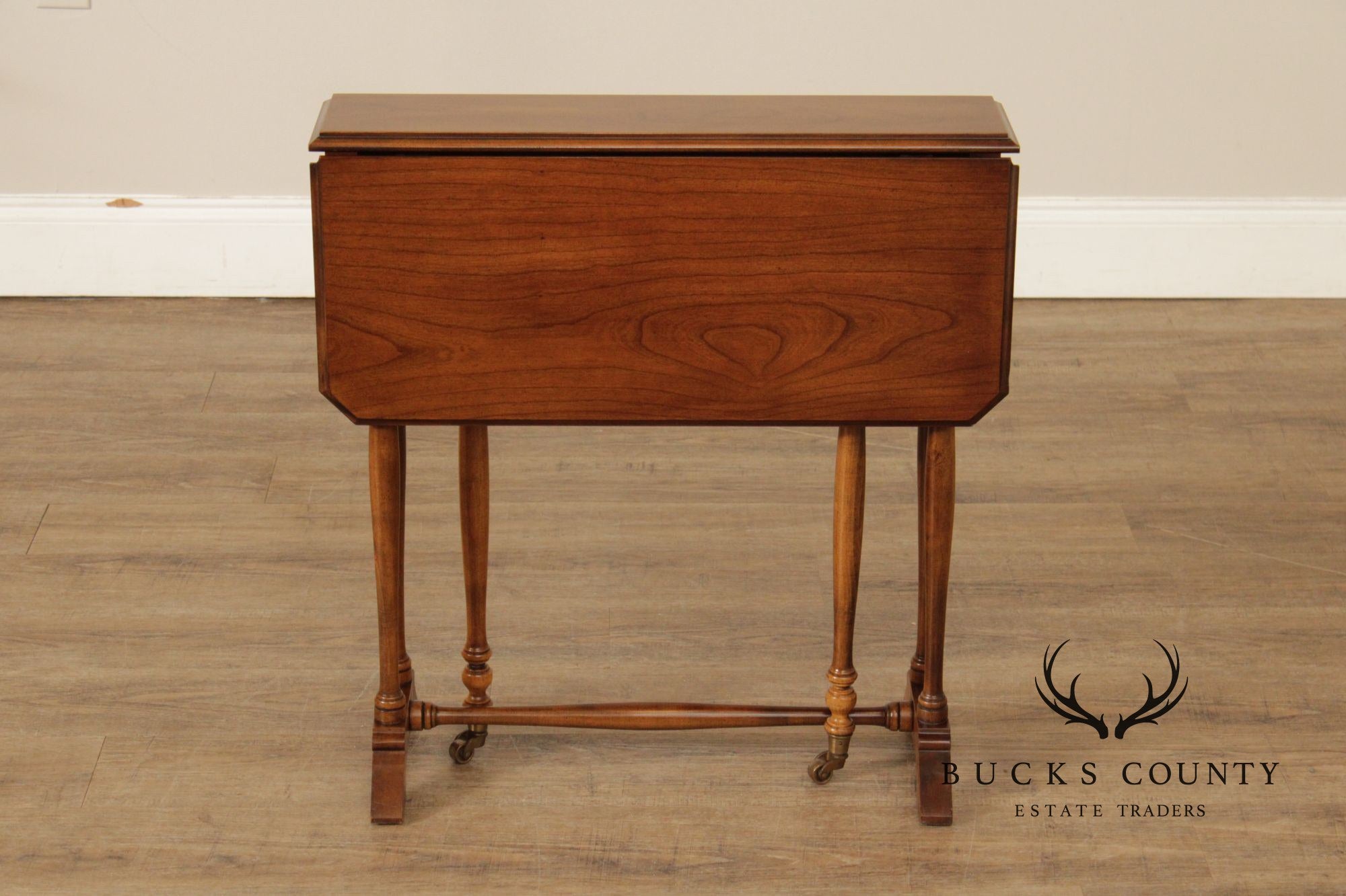 Brandt Furniture Cherry Drop-Leaf Sutherland Side Table