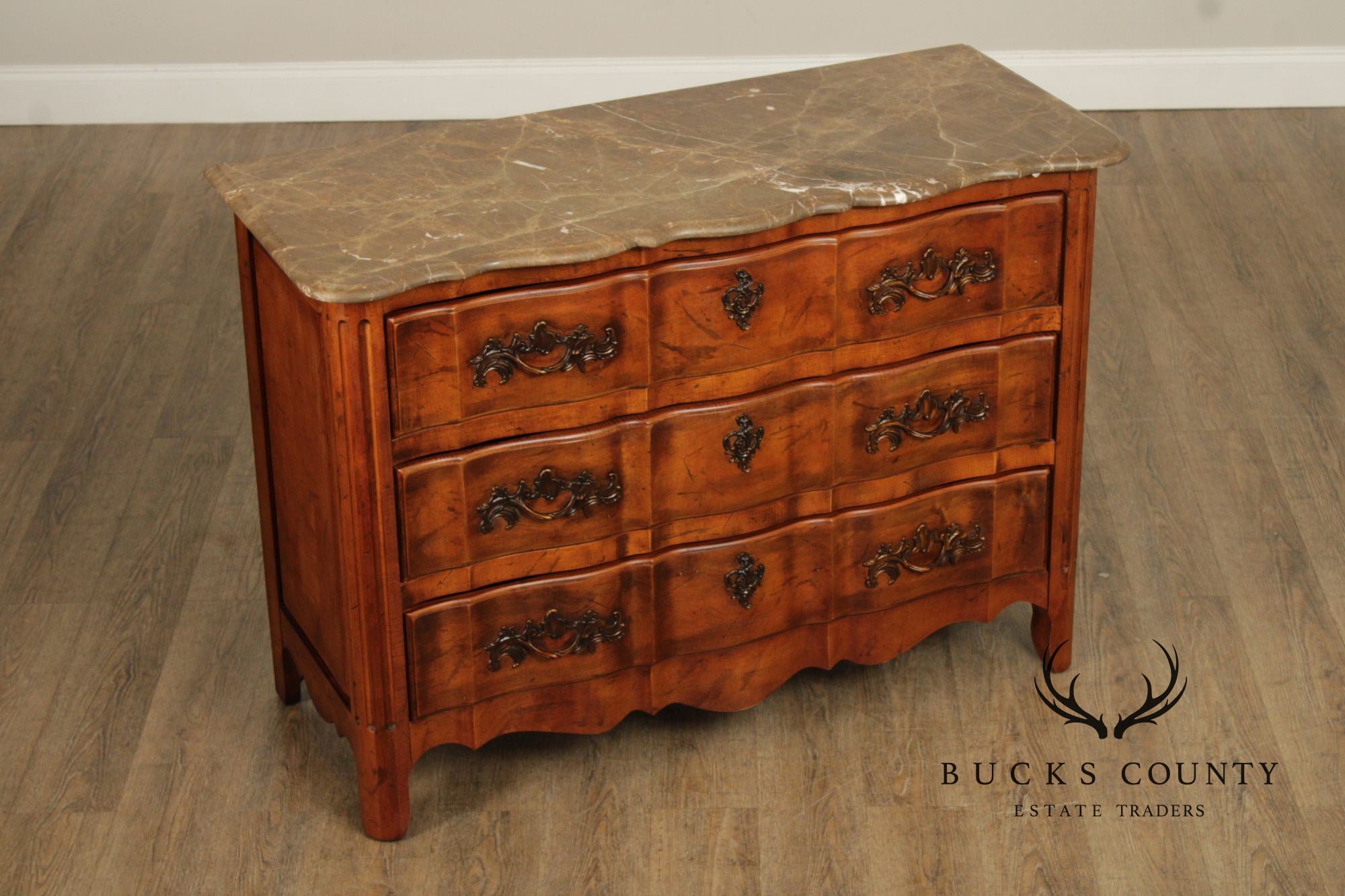 Century Furniture French Louis XV Style Marble Top 'Bordeaux' Dresser
