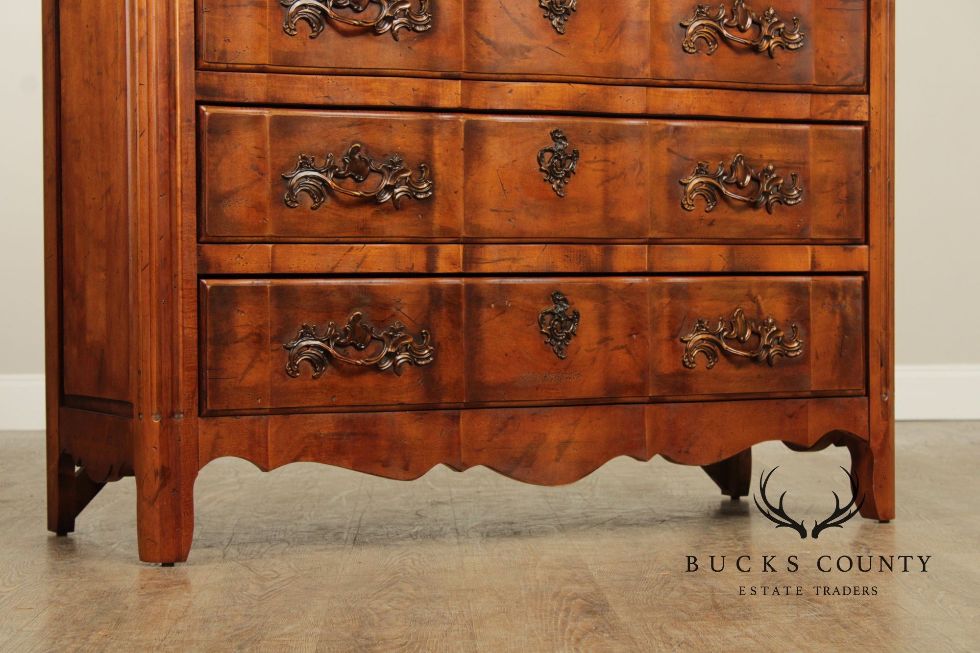 Century Furniture French Louis XV Style Marble Top 'Bordeaux' Dresser