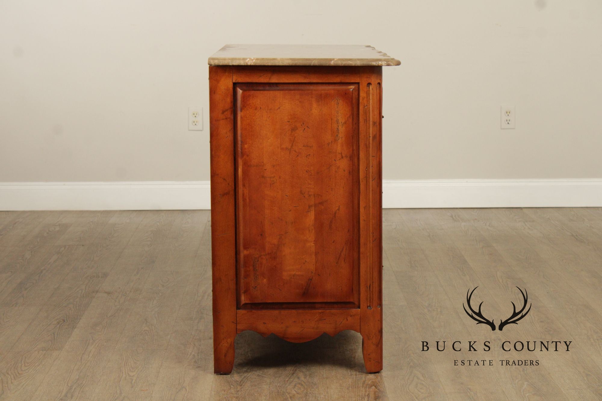 Century Furniture French Louis XV Style Marble Top 'Bordeaux' Dresser