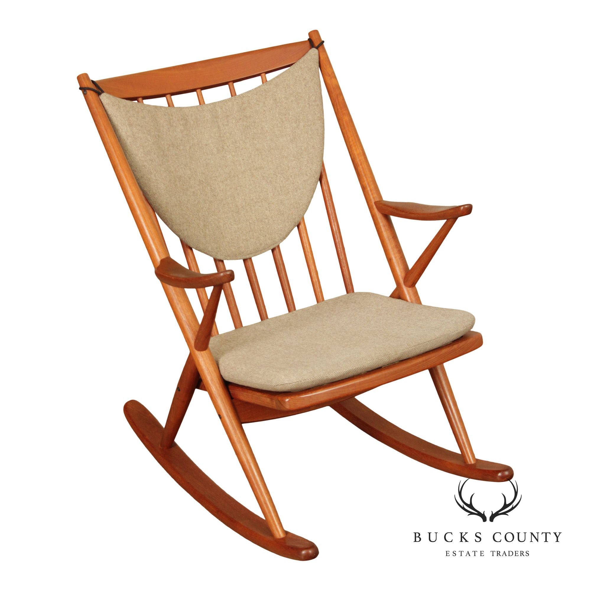 Bramin Mobler Danish Modern Teak Rocker