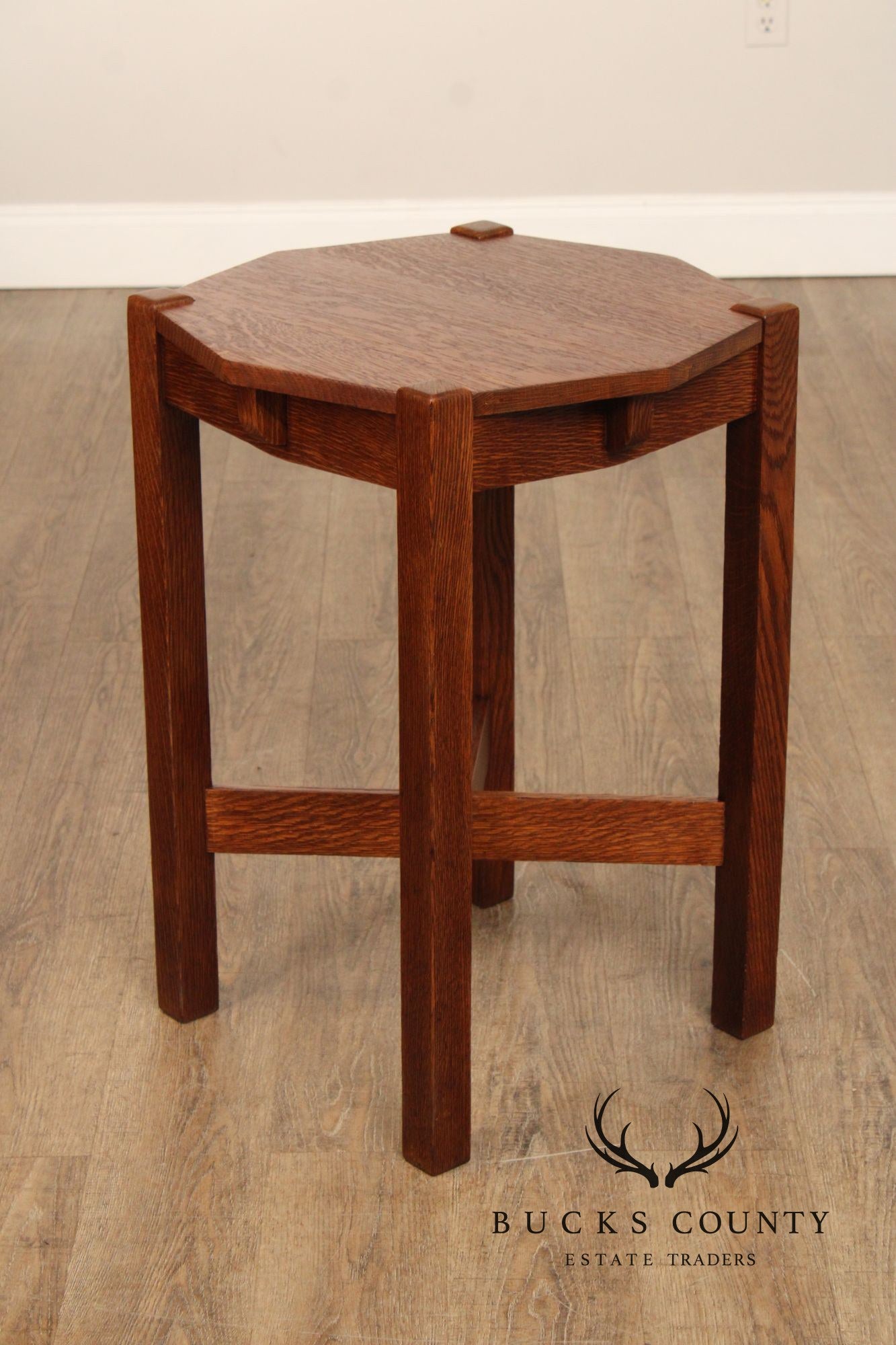 Stickley Brothers Antique Mission Oak Lamp Table