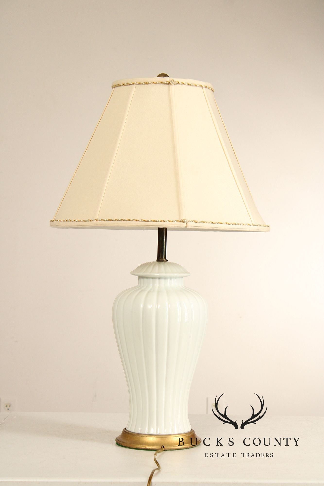Pair of Urn Form Porcelain Table Lamps