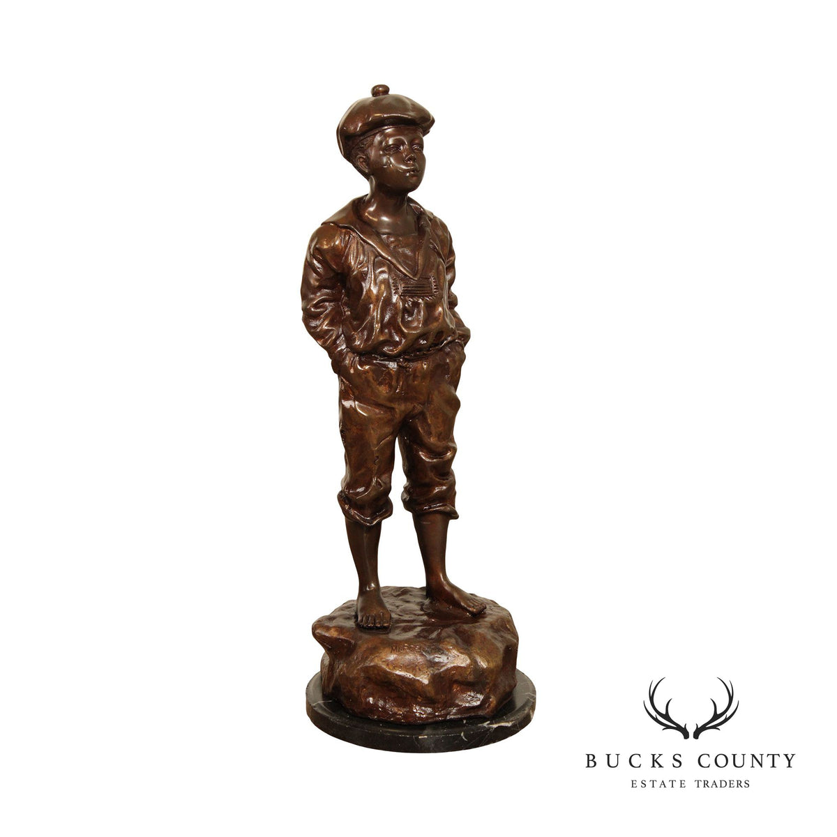 Whistling Boy 'Le Siffleur' Bronze Sculpture, After Victor Szczeblewski