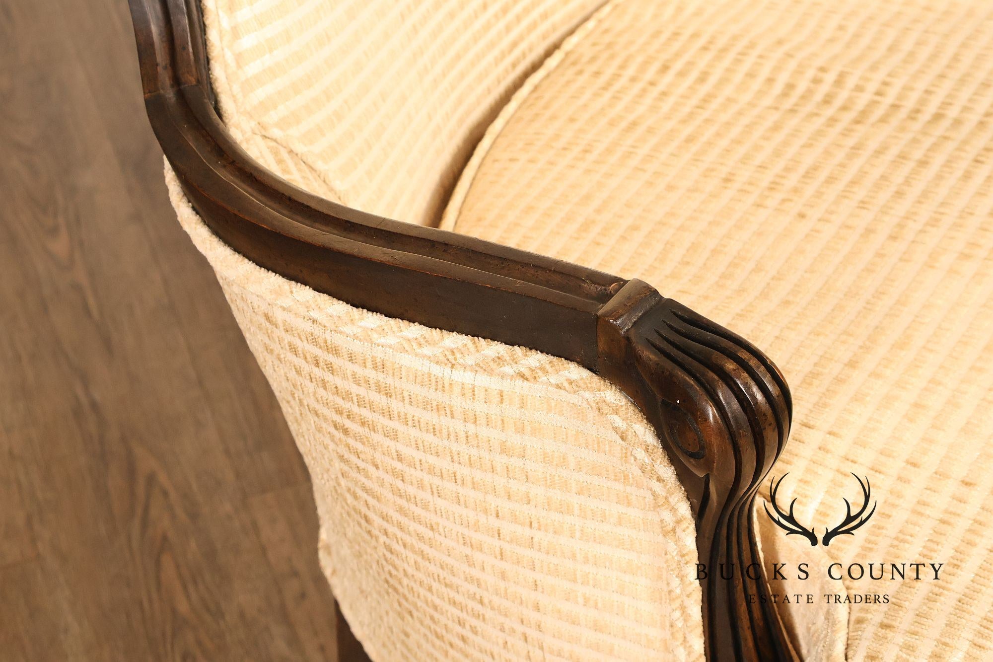 French Louis XV Style Pair Of Bergere Chairs