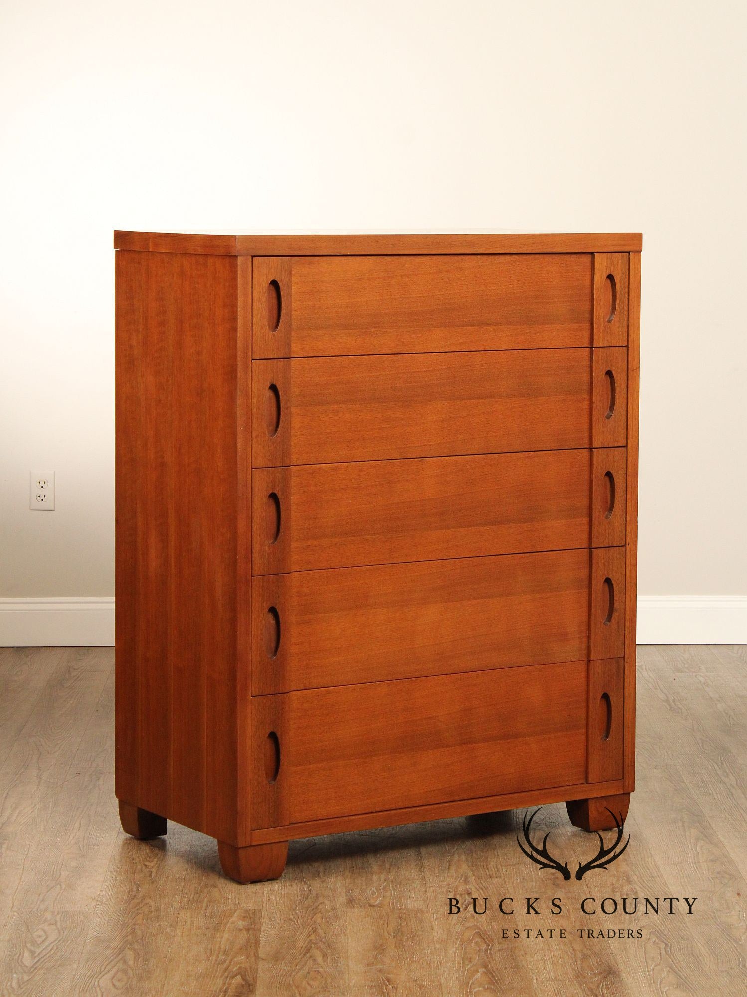 Phenix Furniture Co. Mid Century Modern Walnut Tall Chest